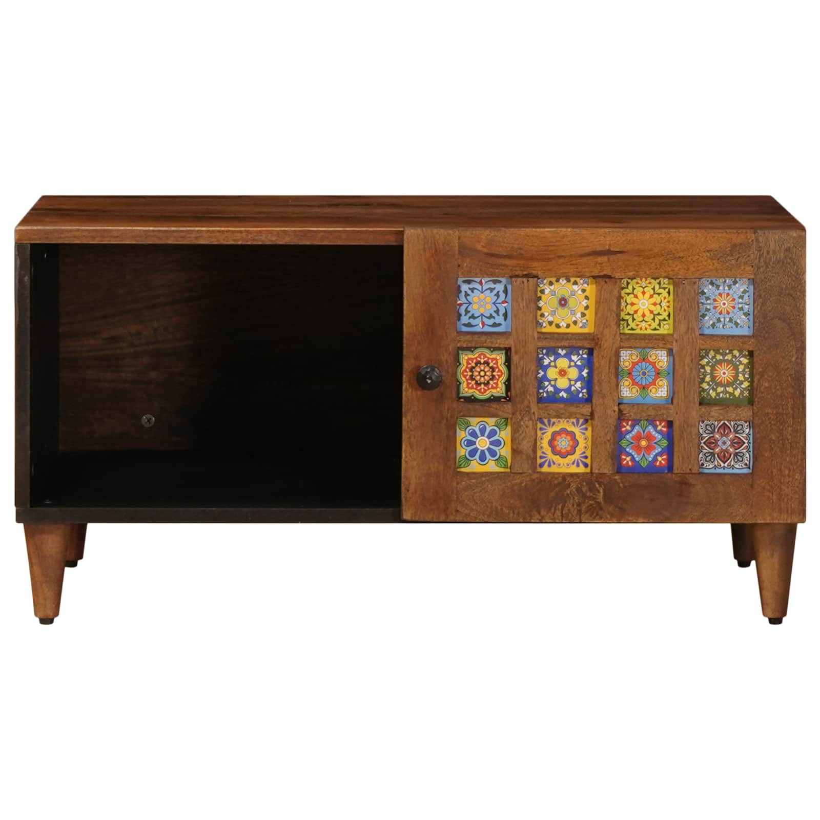 vidaXL Stolik kawowy Brązowy 80 x 50 x 40 cm Drewno z mango