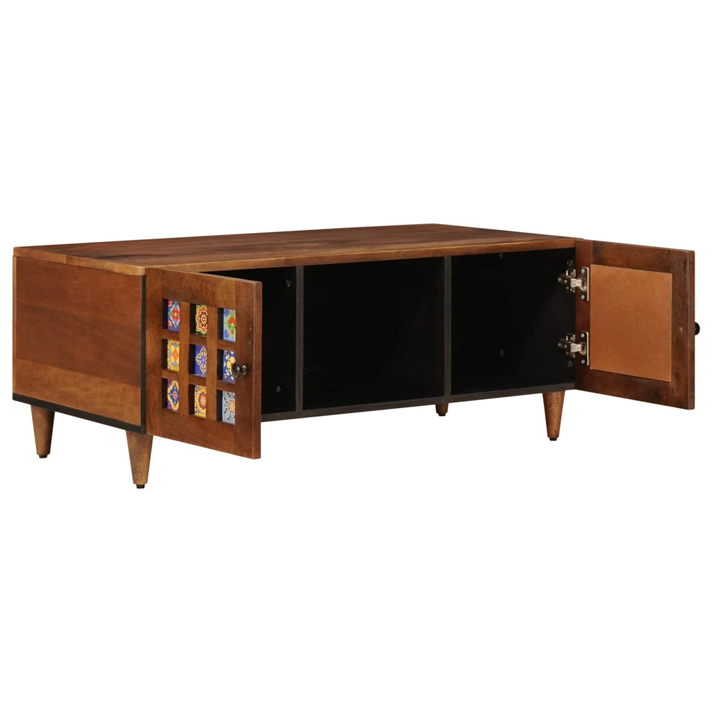 vidaXL Stolik kawowy Brązowy 100 x 54 x 40 cm Drewno z mango