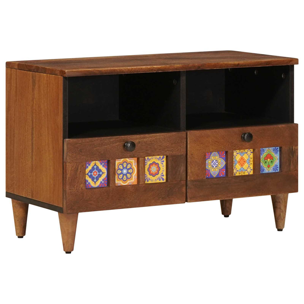 vidaXL Stolik kawowy z szufladą Brązowy 80 x 54 x 40 cm Drewno z mango