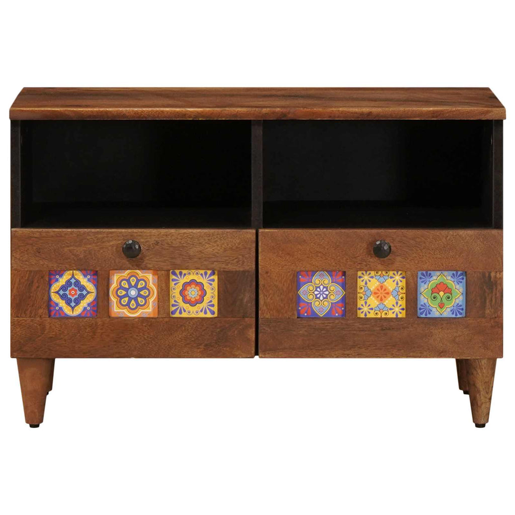 vidaXL Stolik kawowy z szufladą Brązowy 80 x 54 x 40 cm Drewno z mango