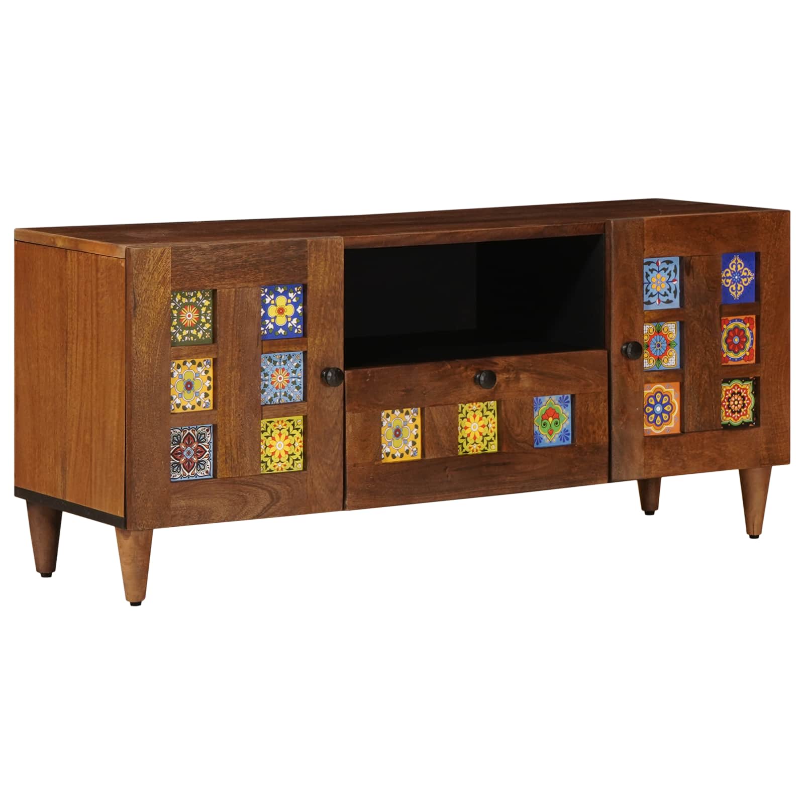vidaXL Szafka pod telewizor z szufladą orzech włoski 105 x 33 x 46 cm