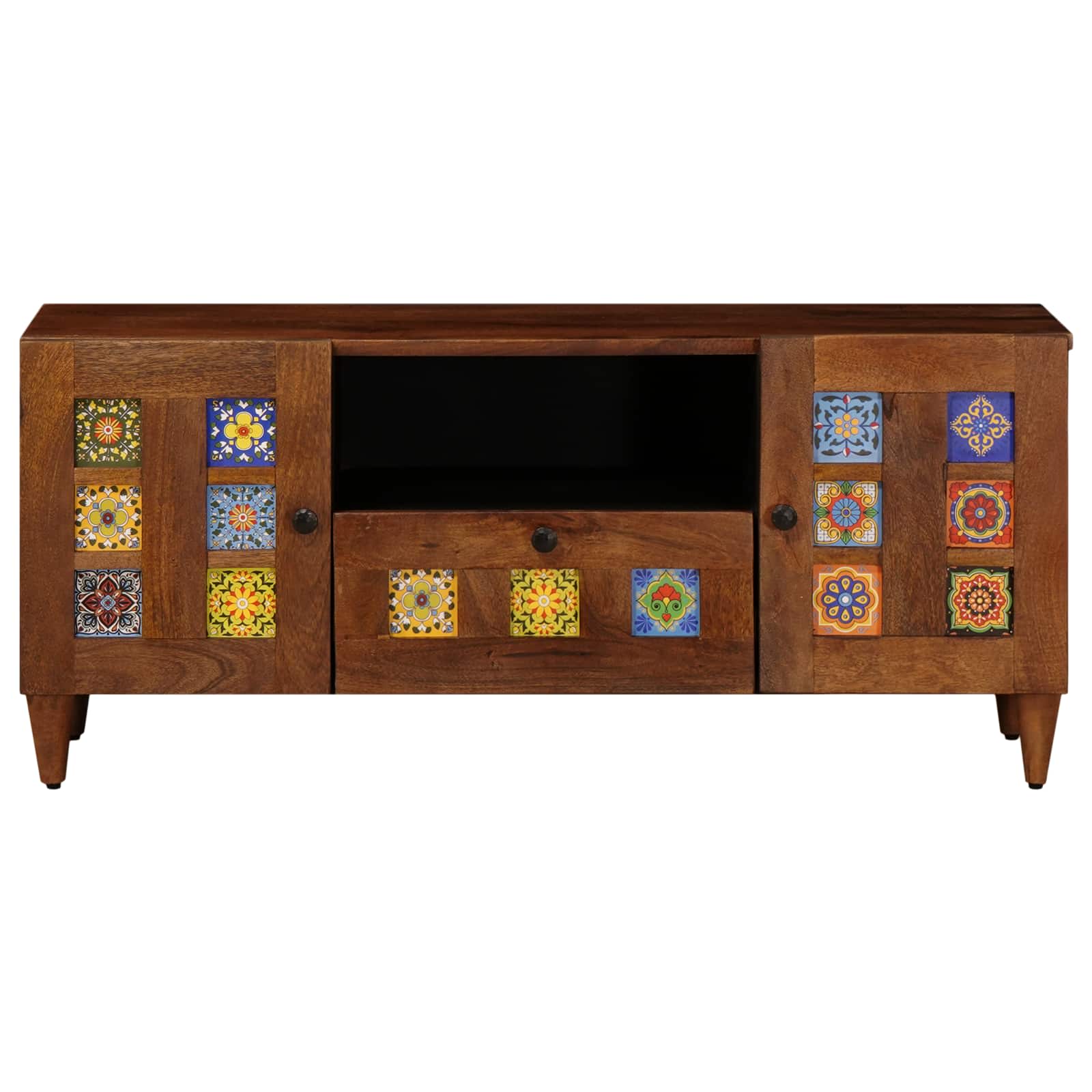 vidaXL Szafka pod telewizor z szufladą orzech włoski 105 x 33 x 46 cm