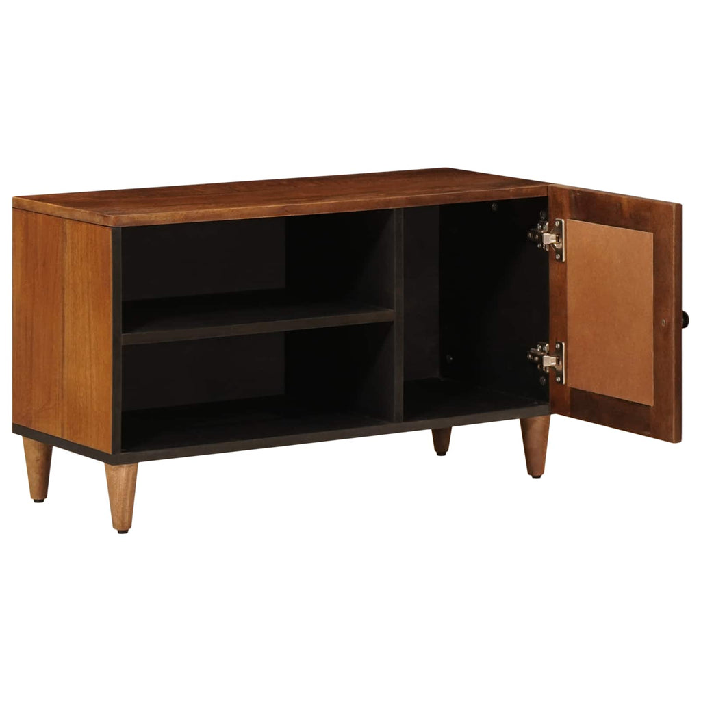 vidaXL Szafka pod telewizor z drzwiami orzech włoski 80 x 33 x 46 cm