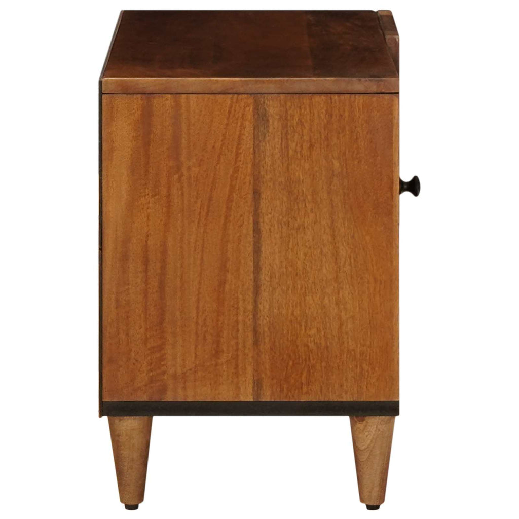 vidaXL Szafka pod telewizor z drzwiami orzech włoski 80 x 33 x 46 cm