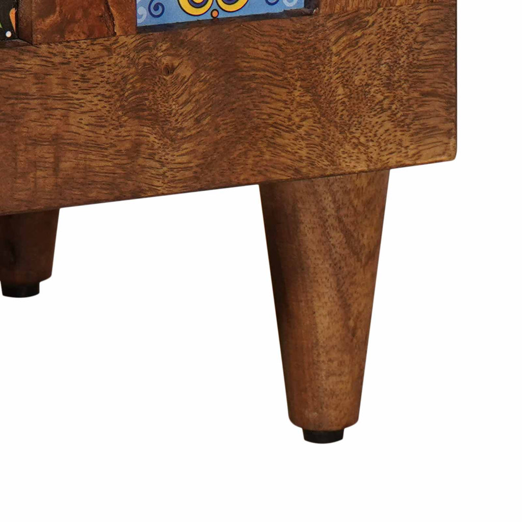 vidaXL Szafka pod telewizor z szufladą orzech włoski 80 x 33 x 46 cm
