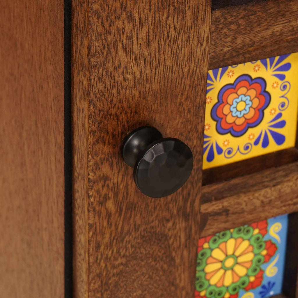 vidaXL Highboard orzech włoski 40 x 33 x 110 cm Drewno z mango