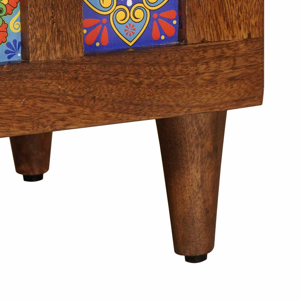 vidaXL Highboard orzech włoski 60 x 33,5 x 100 cm Drewno z mango