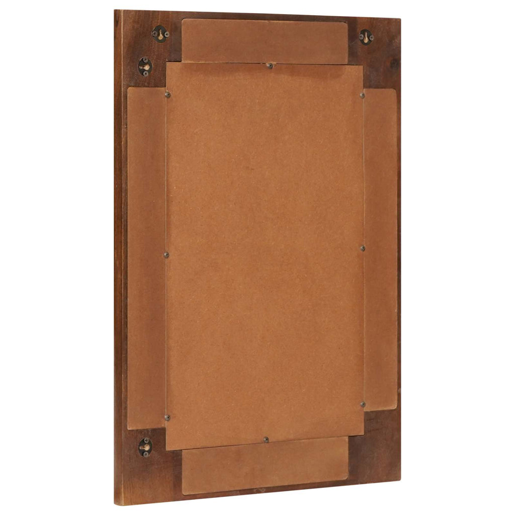 vidaXL Lustro łazienkowe orzech włoski 50 x 70 x 2,5 cm Drewno z mango