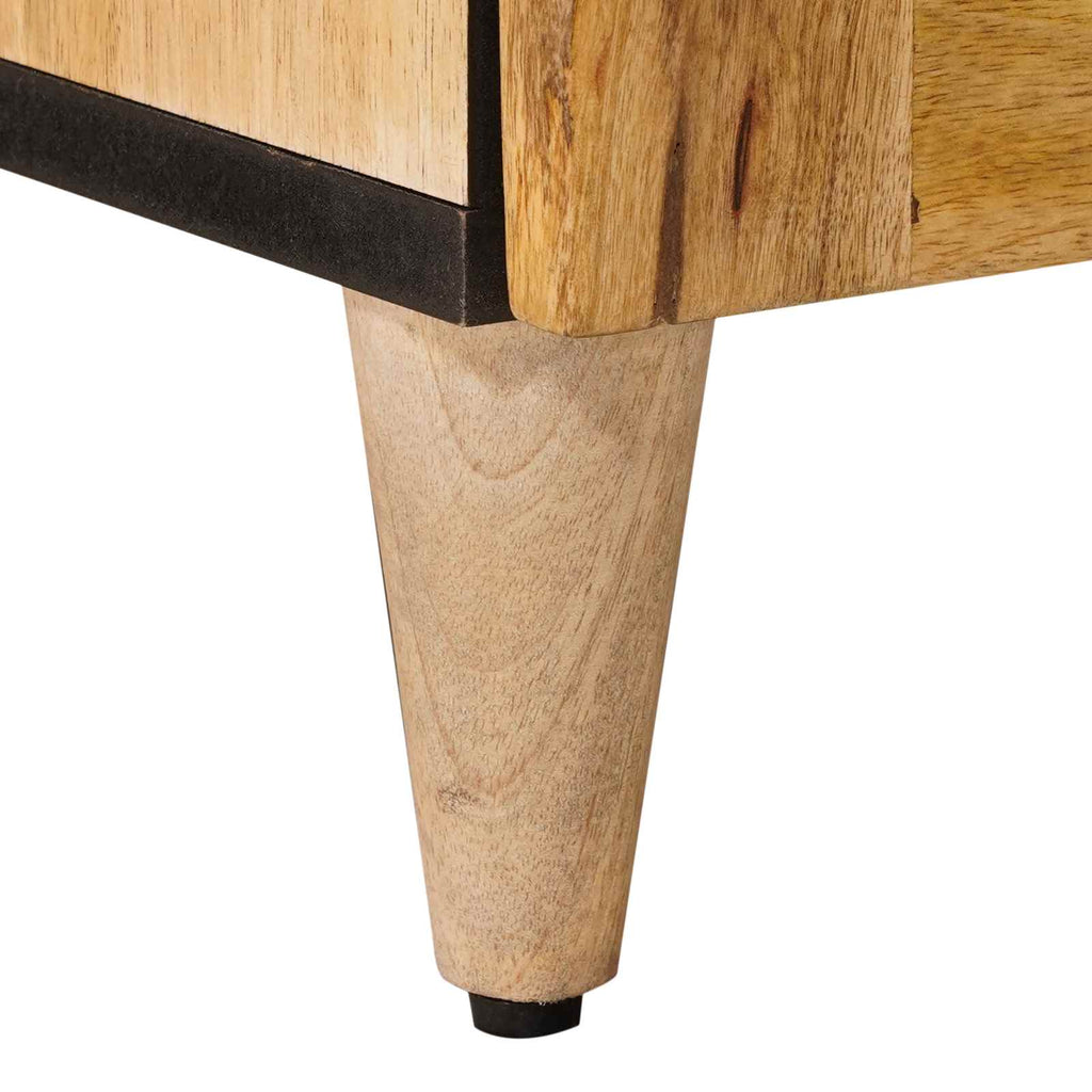 vidaXL Szafka Nocna Naturalny 40 x 33,5 x 46 cm Drewno z mango