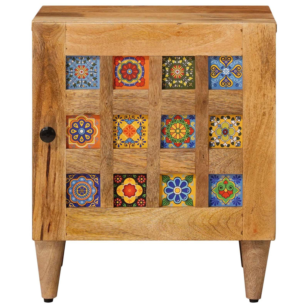 vidaXL Szafka Nocna 2 pcs Naturalny 40 x 33 x 46 cm Drewno z mango