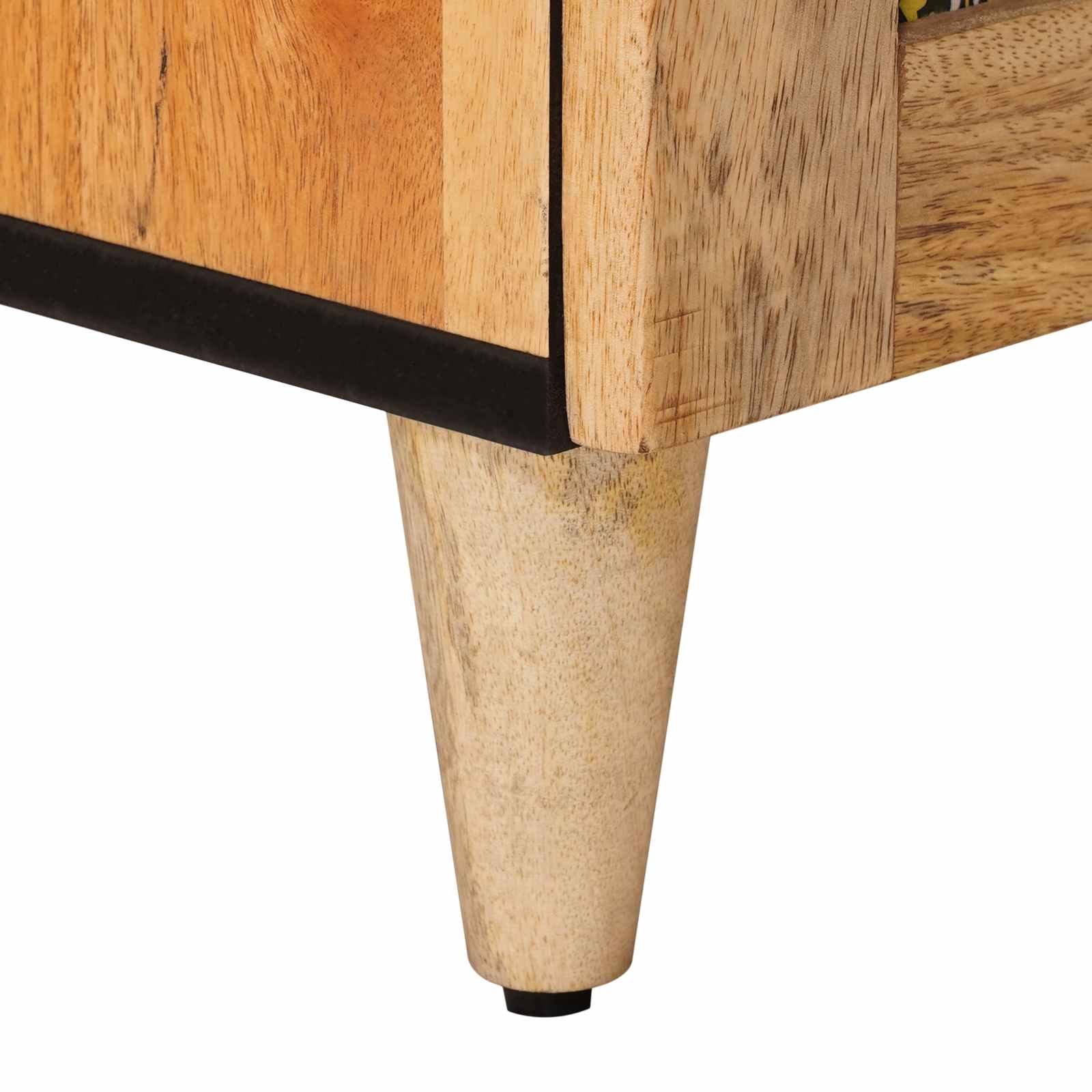 vidaXL Szafka Nocna Naturalny 40 x 33,5 x 46 cm Drewno z mango