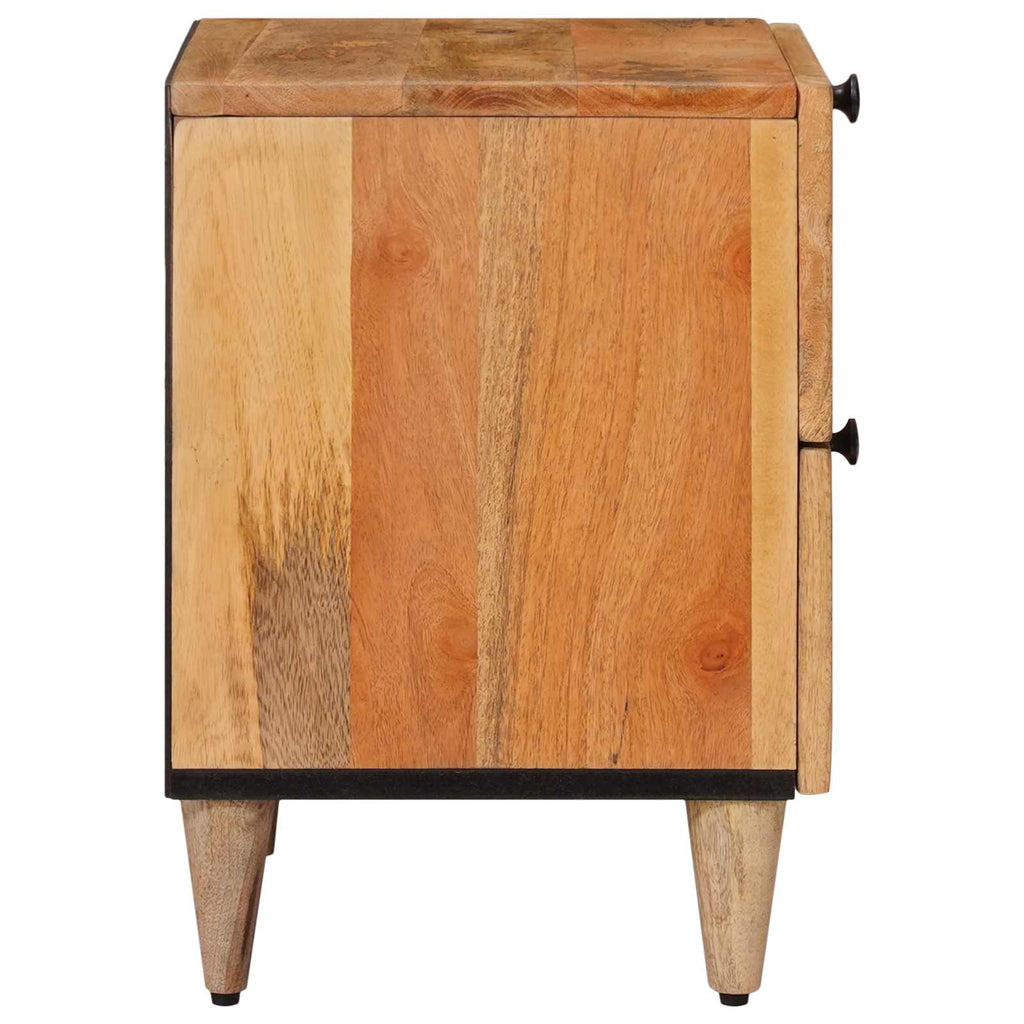 vidaXL Szafka Nocna 2 pcs Naturalny 40 x 33 x 46 cm Drewno z mango