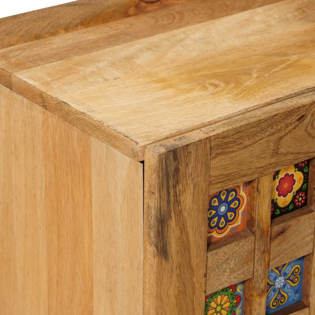 vidaXL Szafka pod telewizor Naturalny 105 x 33 x 46 cm Drewno z mango