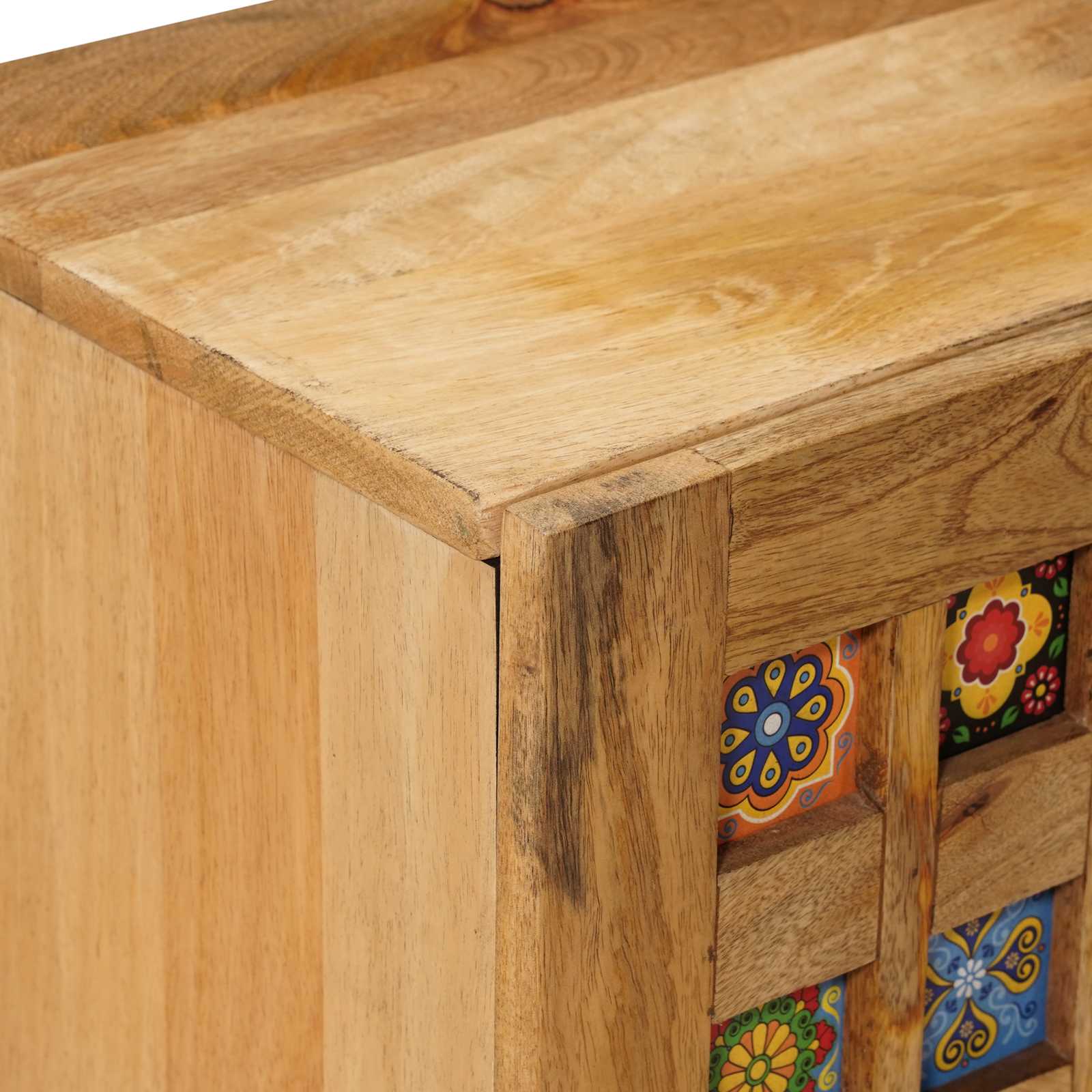 vidaXL Szafka pod telewizor Naturalny 105 x 33 x 46 cm Drewno z mango