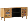 vidaXL Szafka pod telewizor Naturalny 105 x 33 x 46 cm Drewno z mango