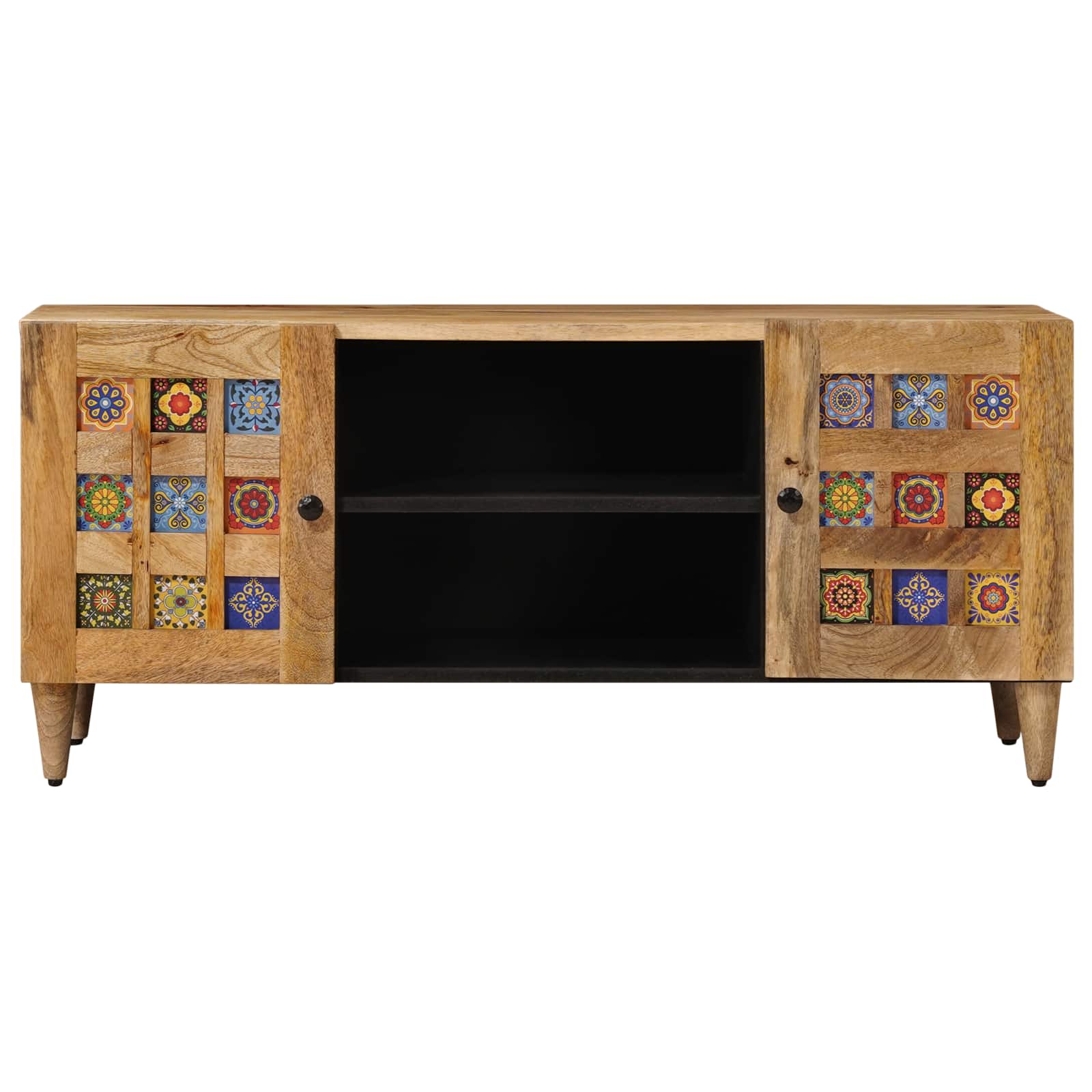 vidaXL Szafka pod telewizor Naturalny 105 x 33 x 46 cm Drewno z mango