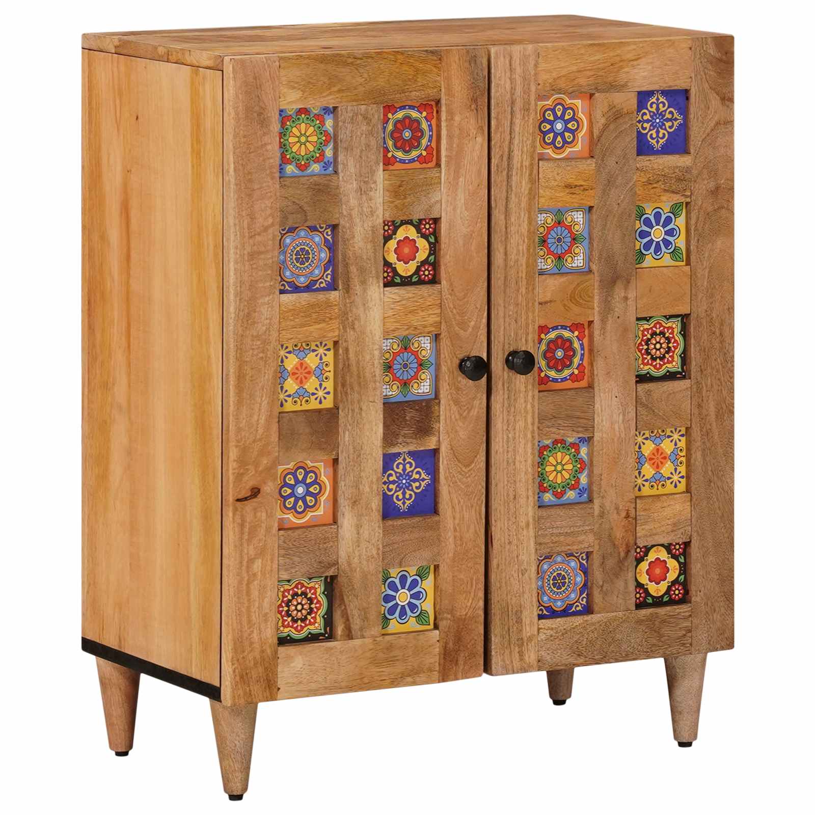 vidaXL Bufet Naturalny 60 x 33 x 75 cm Drewno z mango