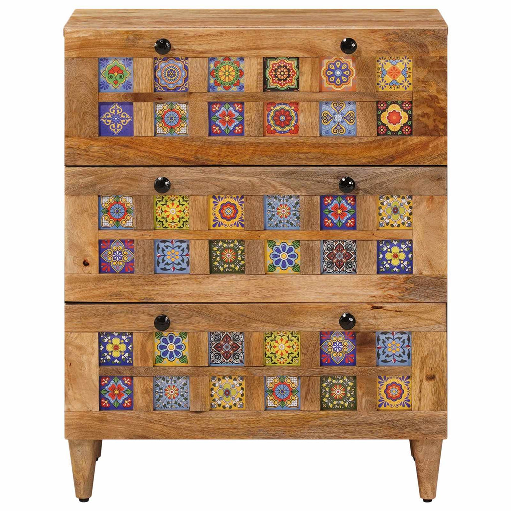 vidaXL Bufet Naturalny 60 x 33 x 75 cm Drewno z mango