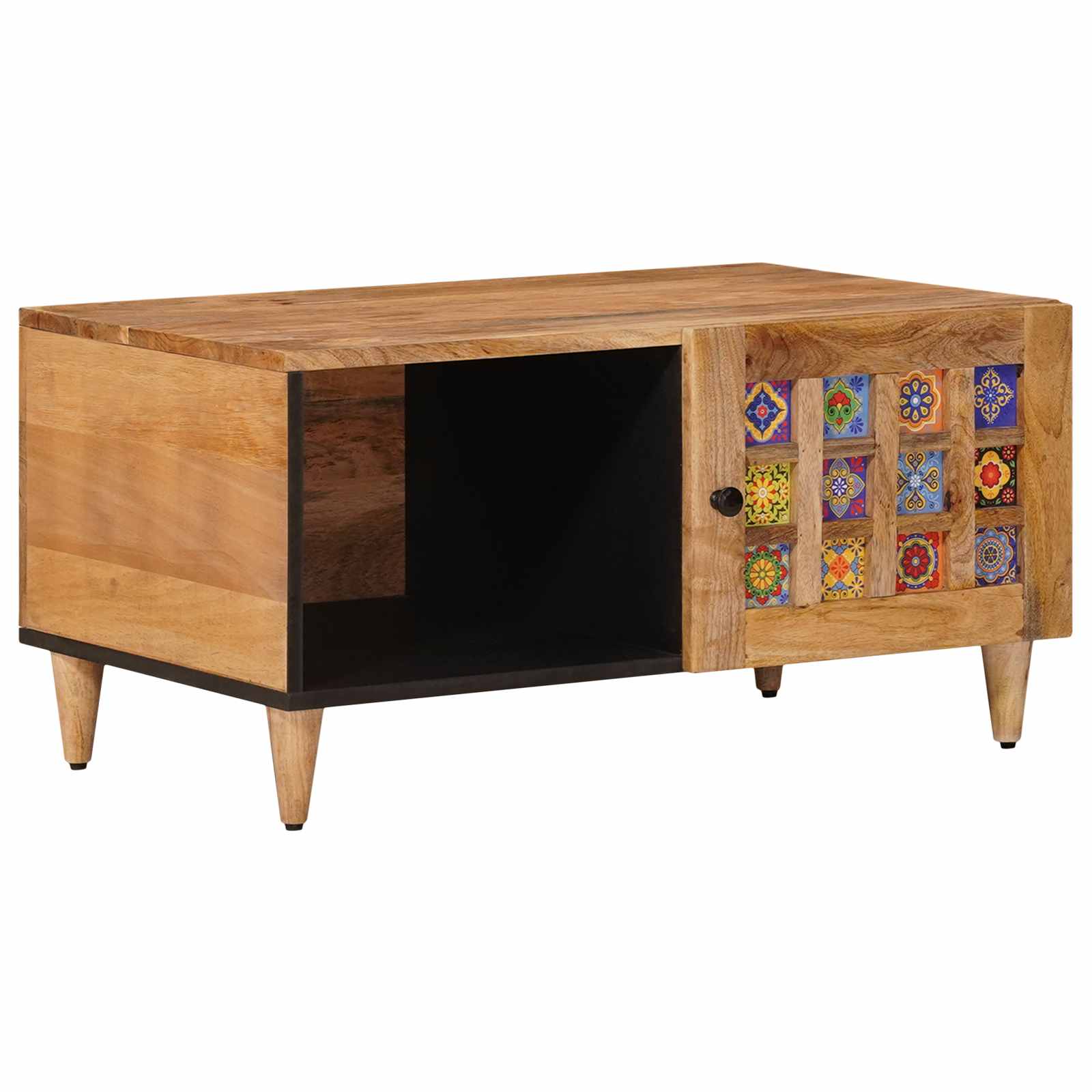 vidaXL Stolik kawowy Naturalny 80 x 50 x 40 cm Drewno z mango