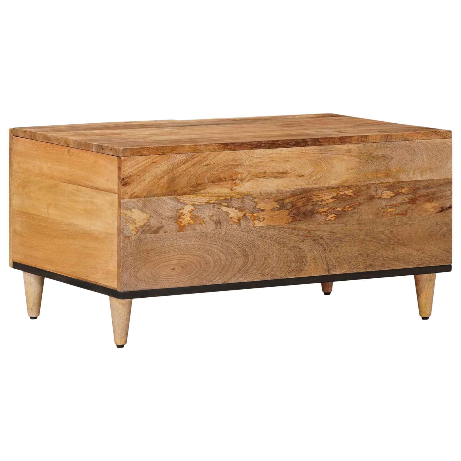 vidaXL Stolik kawowy Naturalny 80 x 50 x 40 cm Drewno z mango
