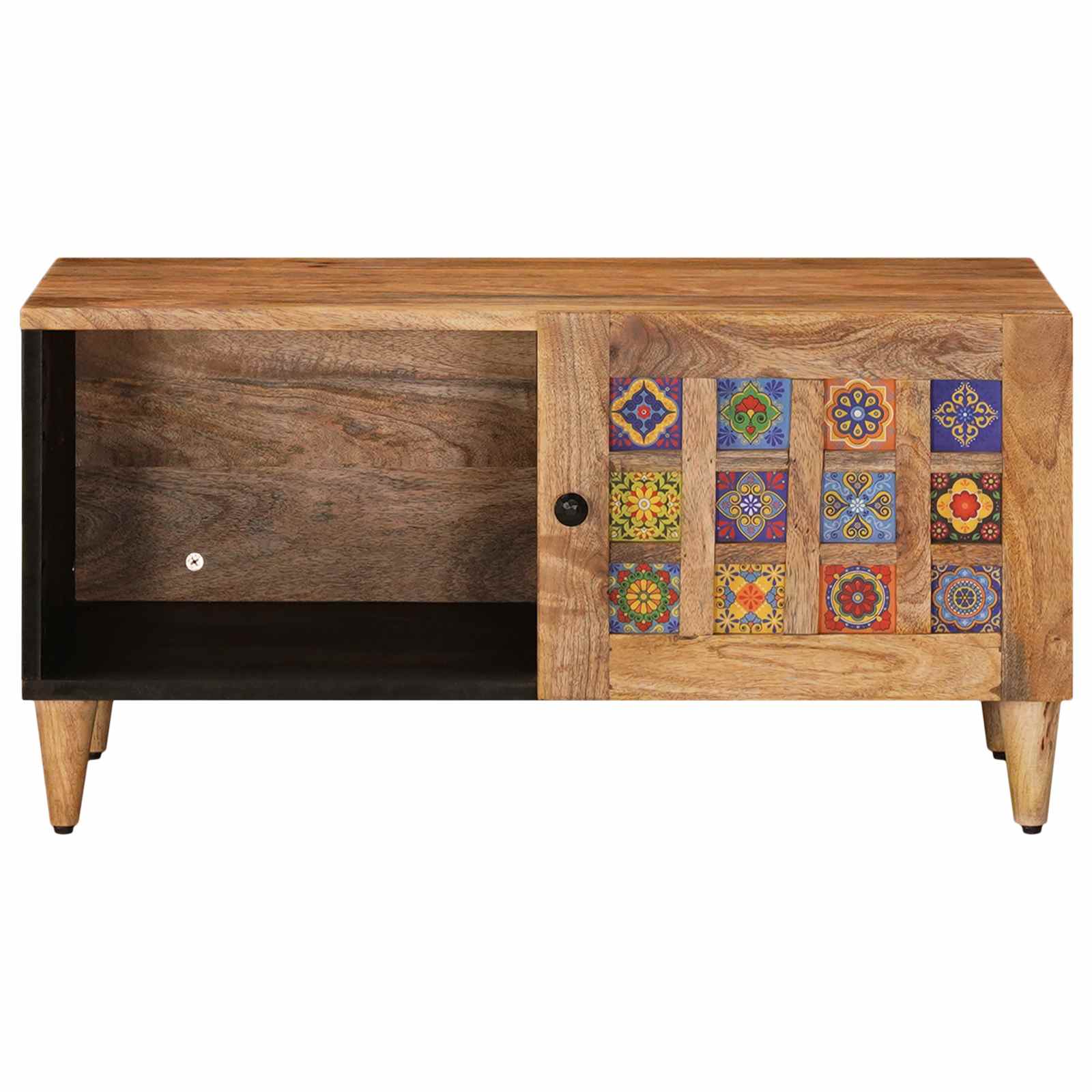 vidaXL Stolik kawowy Naturalny 80 x 50 x 40 cm Drewno z mango