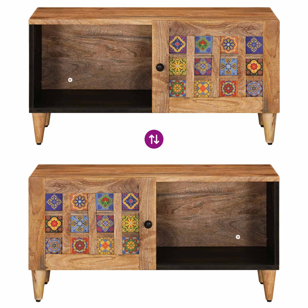 vidaXL Stolik kawowy Naturalny 80 x 50 x 40 cm Drewno z mango