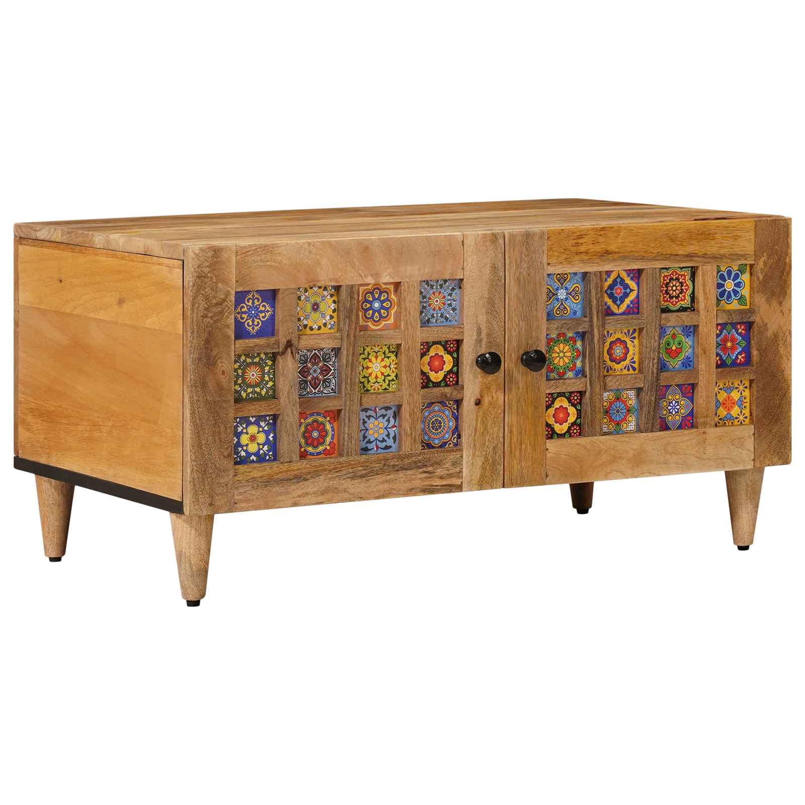 vidaXL Stolik kawowy Naturalny 80 x 50 x 40 cm Drewno z mango