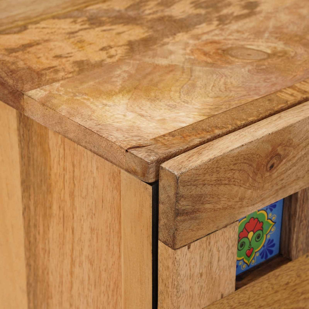 vidaXL Szafka Nocna Naturalny 50 x 33 x 60 cm Drewno z mango
