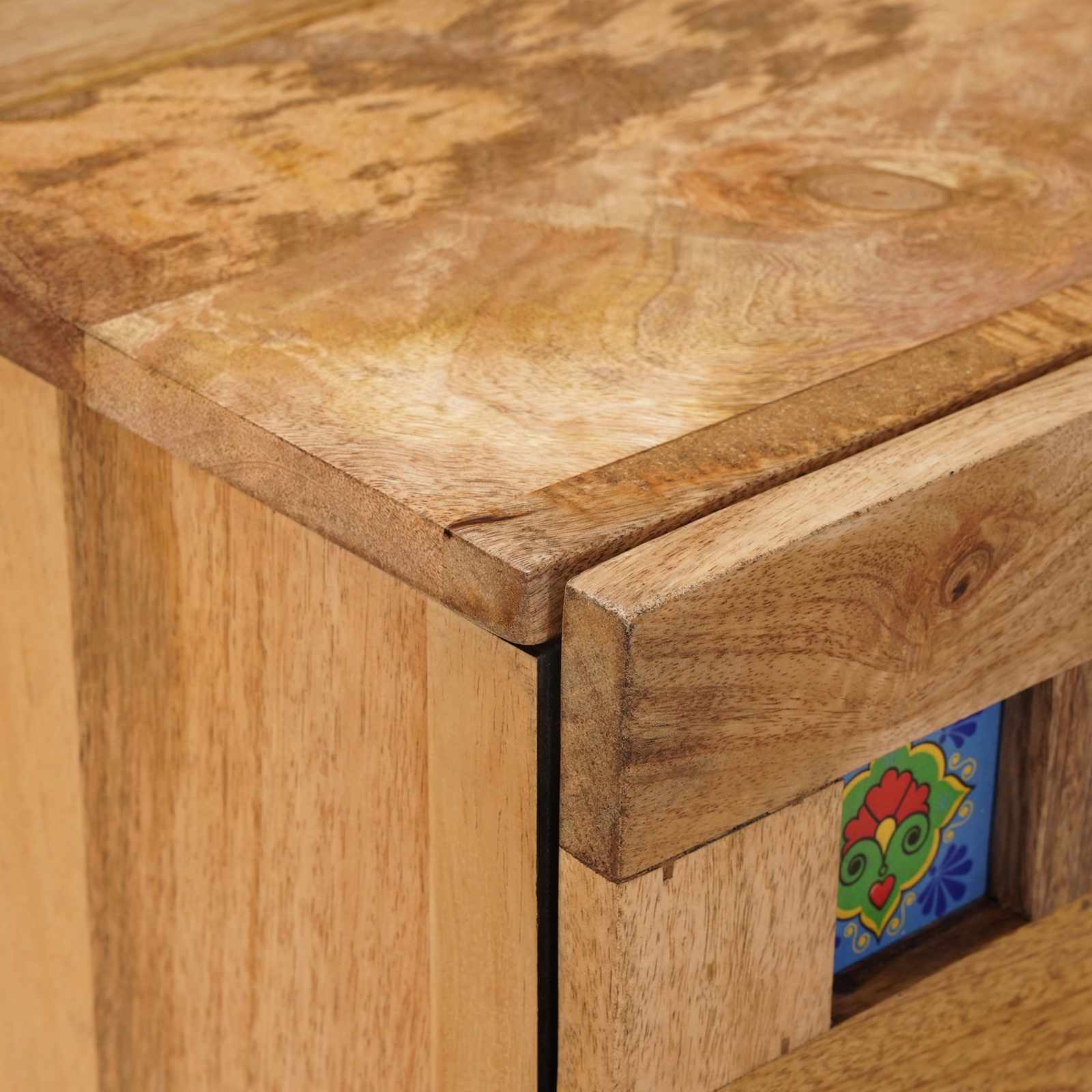 vidaXL Szafka Nocna Naturalny 50 x 33 x 60 cm Drewno z mango