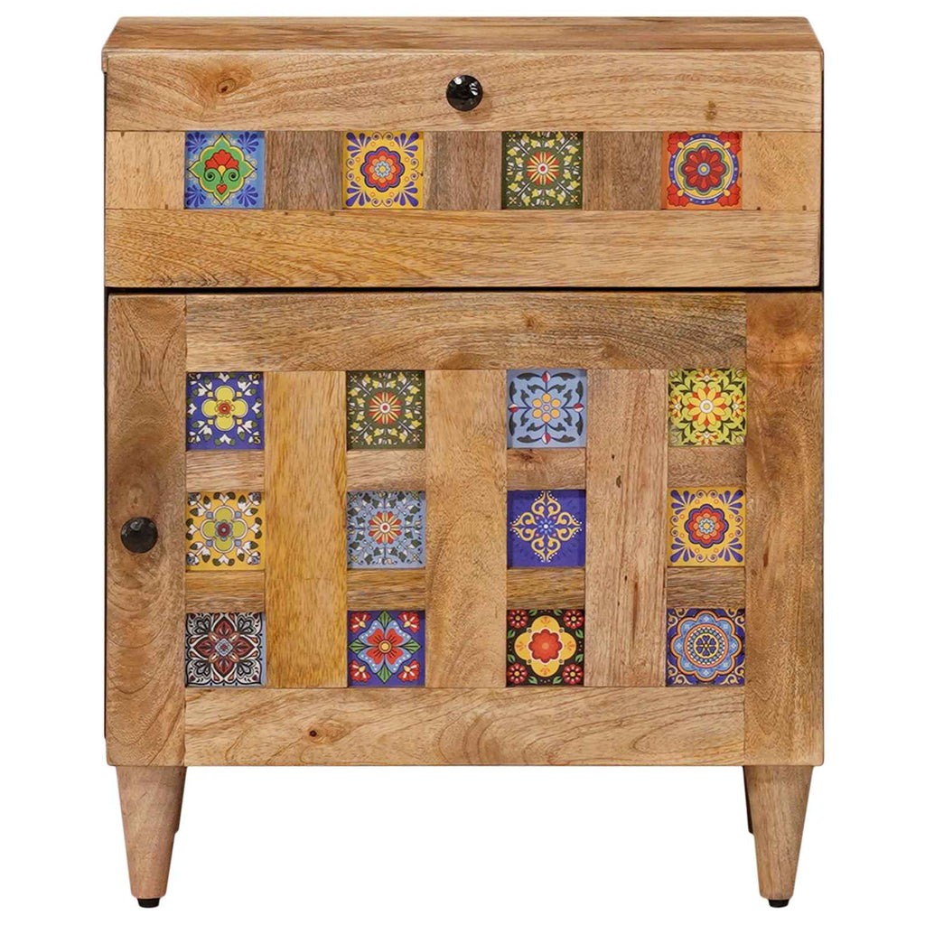 vidaXL Szafka Nocna Naturalny 50 x 33 x 60 cm Drewno z mango