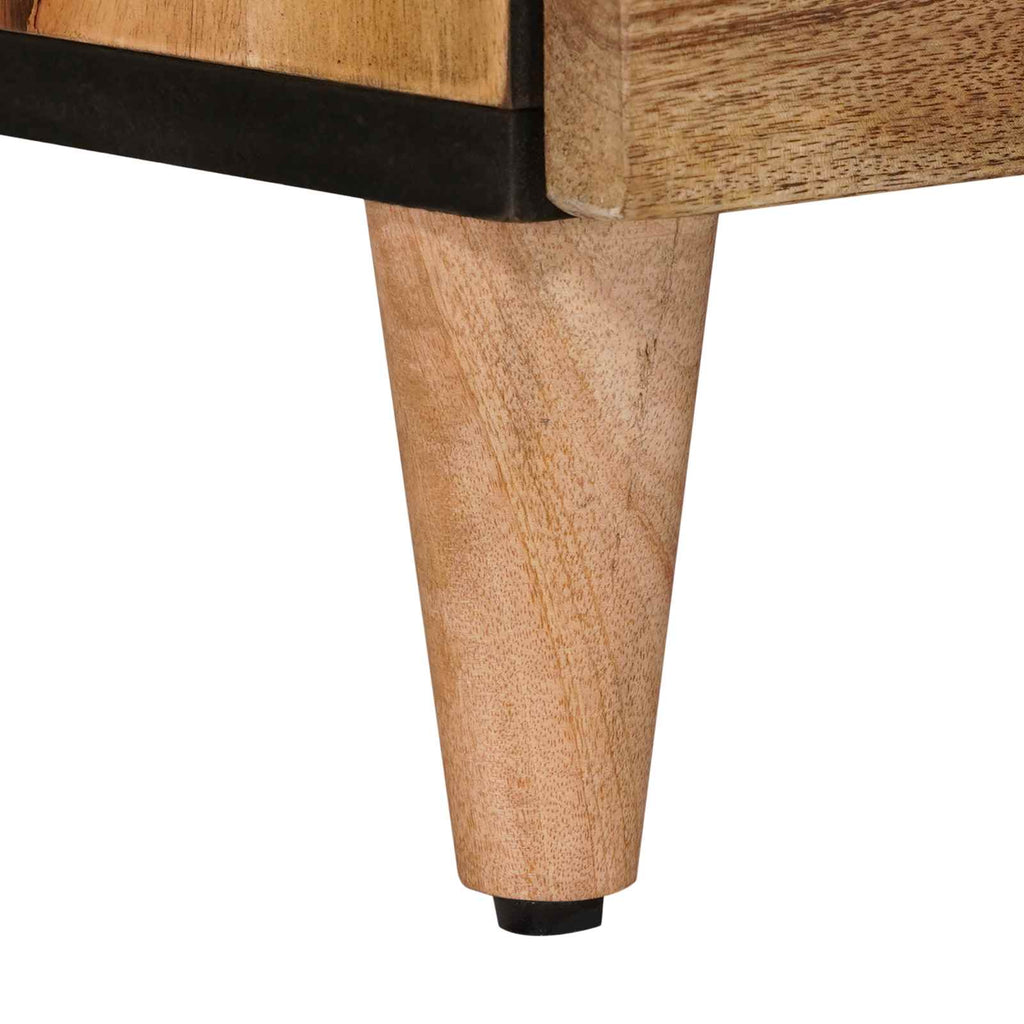 vidaXL Szafka Nocna Naturalny 50 x 33 x 62 cm Drewno z mango