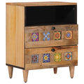 vidaXL Szafka Nocna Naturalny 50 x 33 x 62 cm Drewno z mango