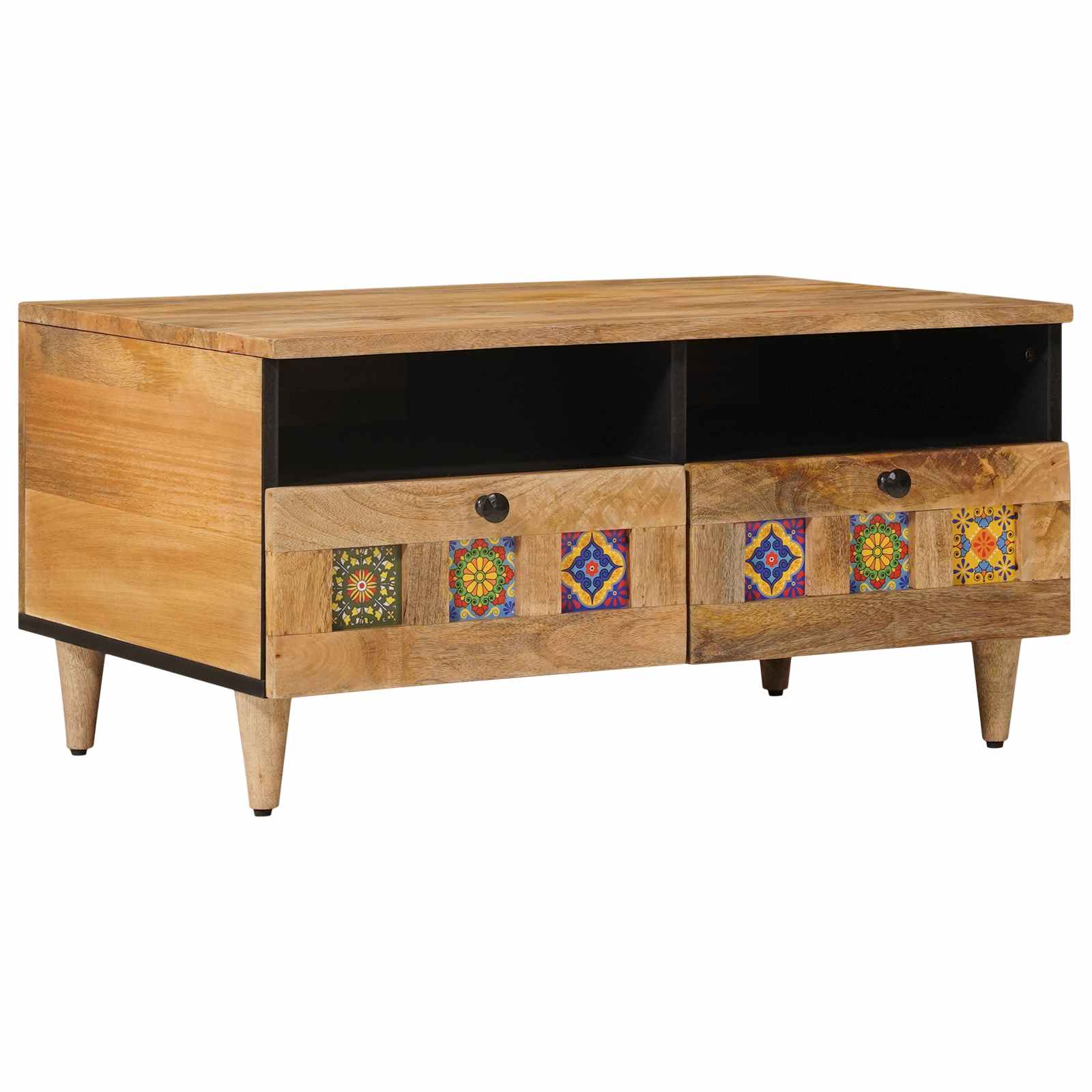 vidaXL Stolik kawowy Naturalny 80 x 54 x 40 cm Drewno z mango