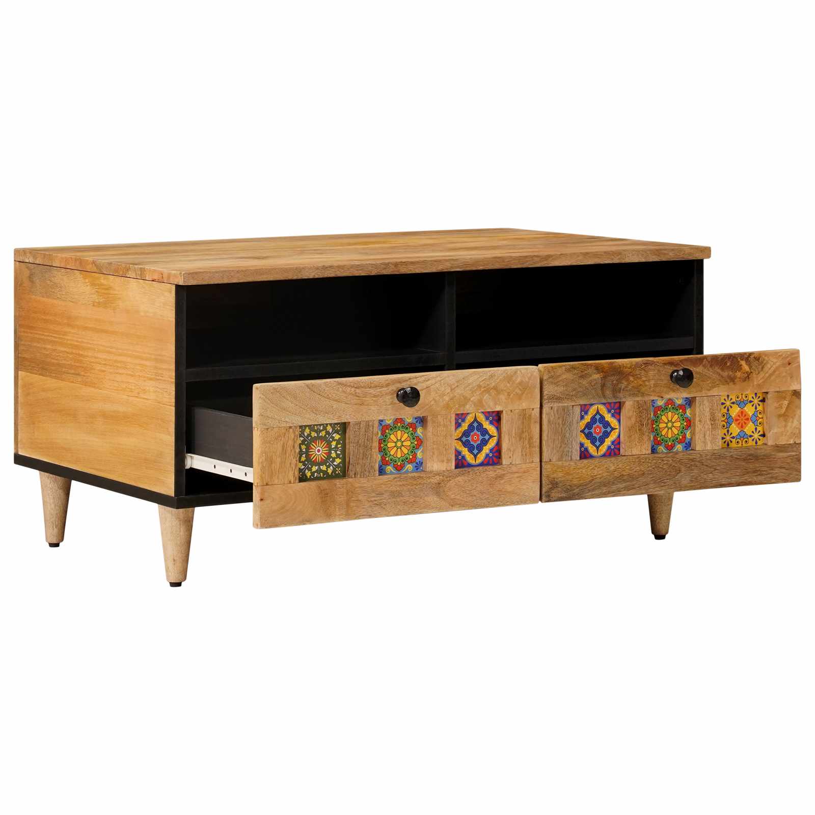 vidaXL Stolik kawowy Naturalny 80 x 54 x 40 cm Drewno z mango