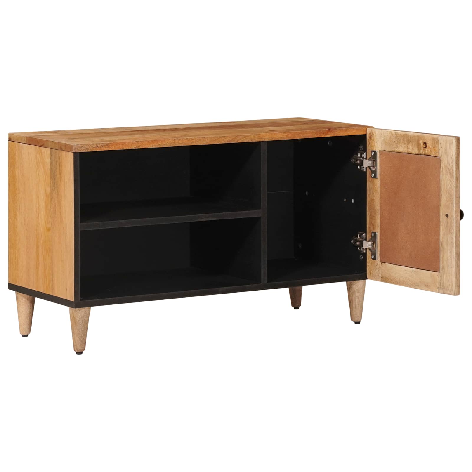 vidaXL Szafka pod telewizor Naturalny 80 x 33 x 46 cm Drewno z mango