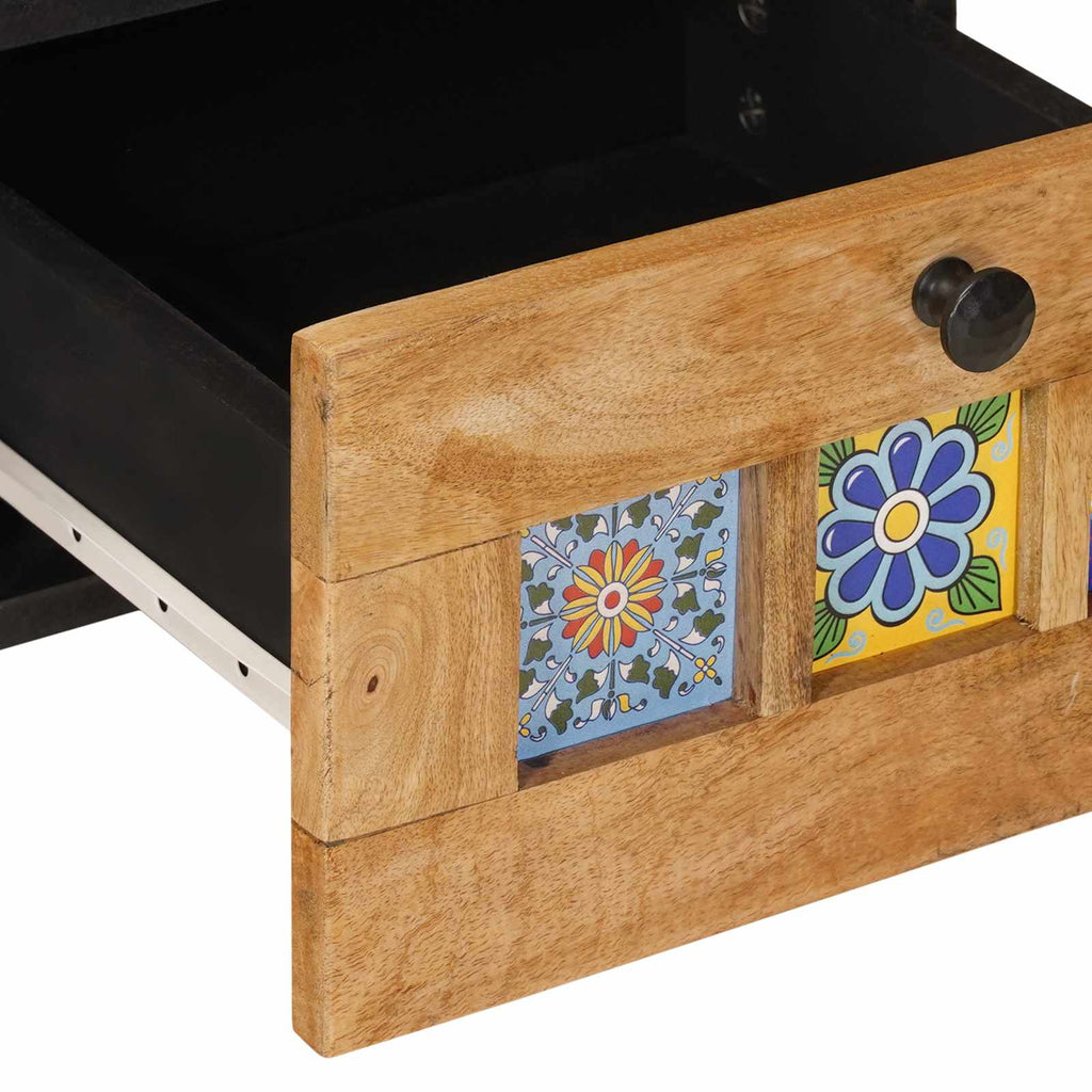 vidaXL Szafka pod telewizor Naturalny 100 x 33 x 46 cm Drewno z mango