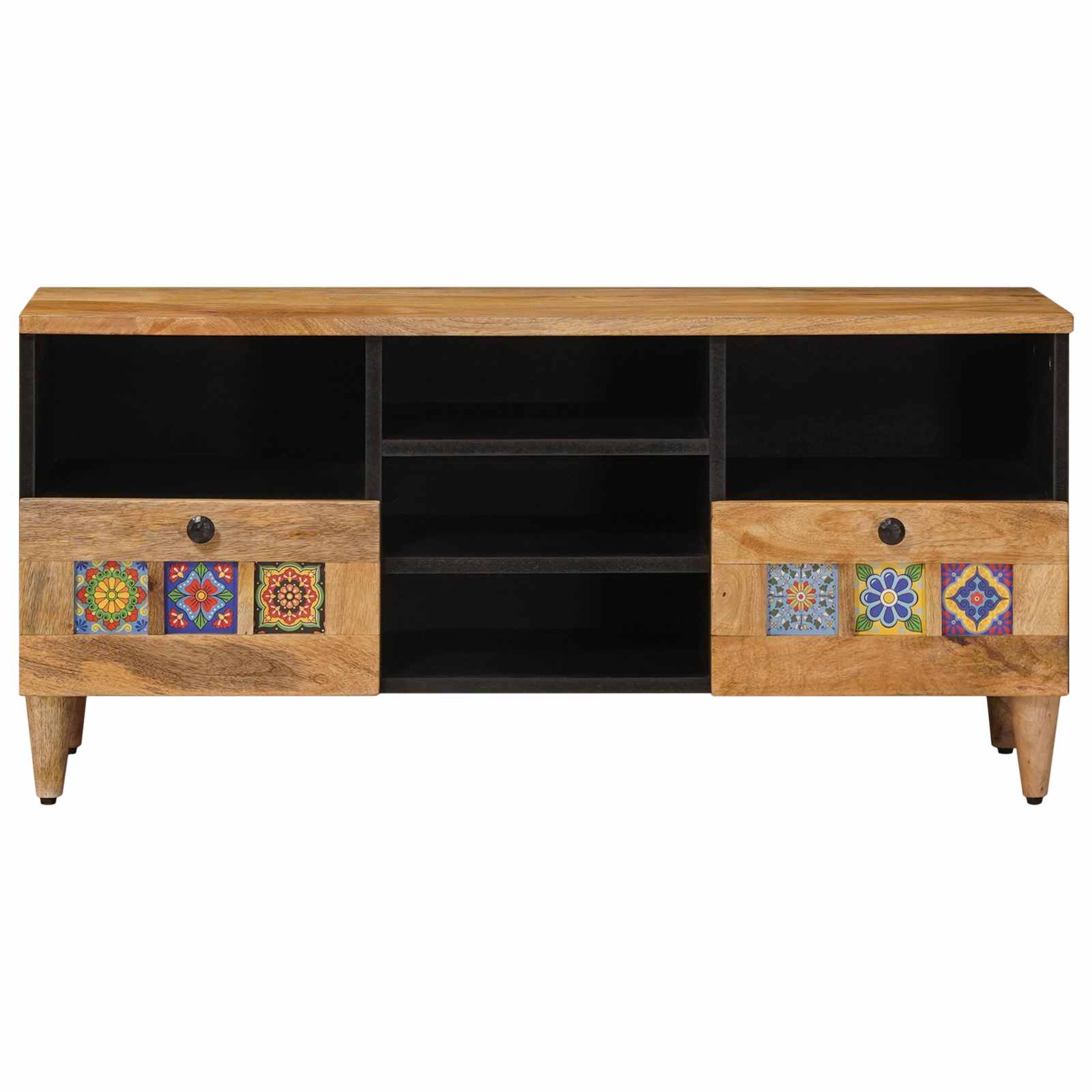 vidaXL Szafka pod telewizor Naturalny 100 x 33 x 46 cm Drewno z mango
