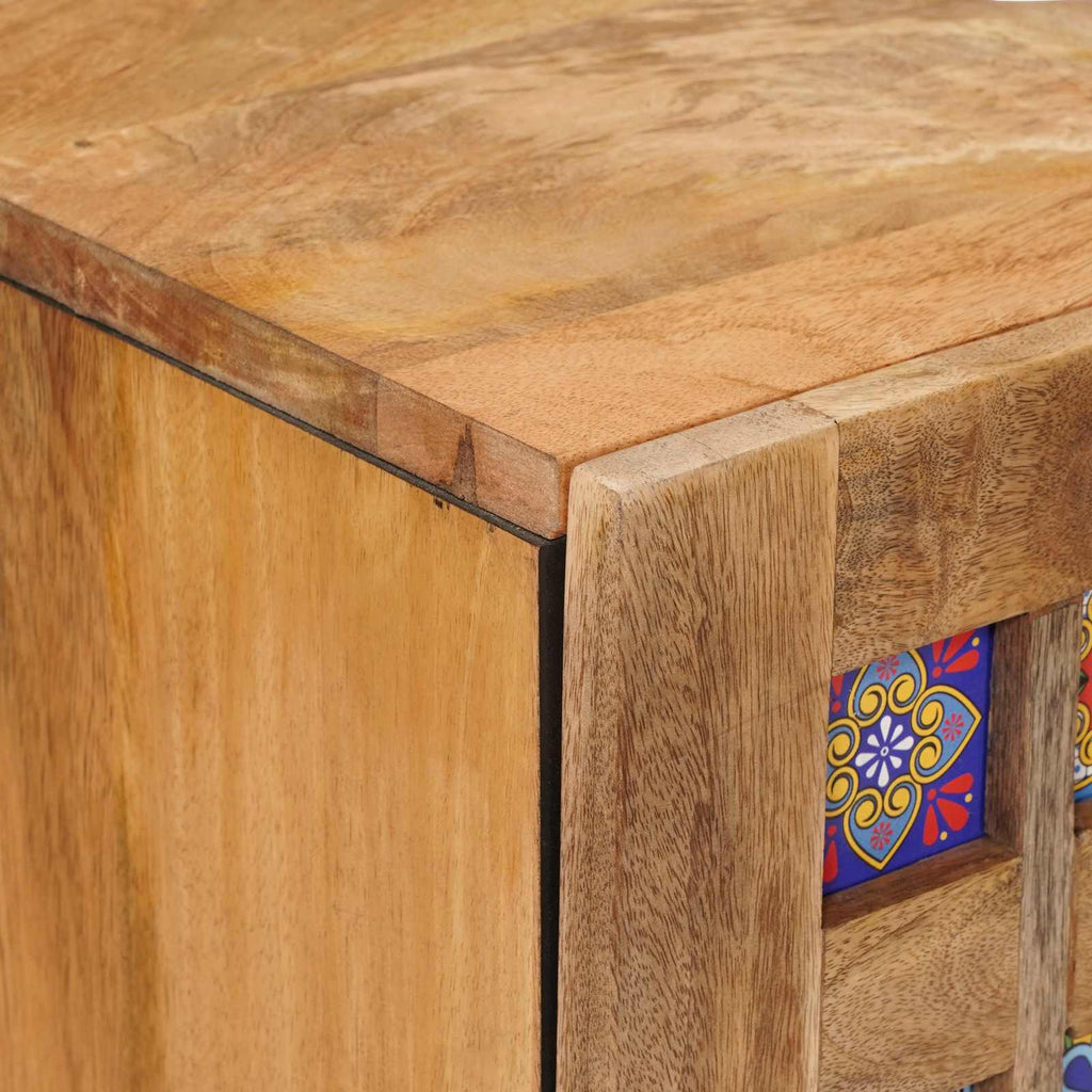 vidaXL Szafka pod umywalkę Naturalny 62 x 33 x 58 cm Drewno z mango