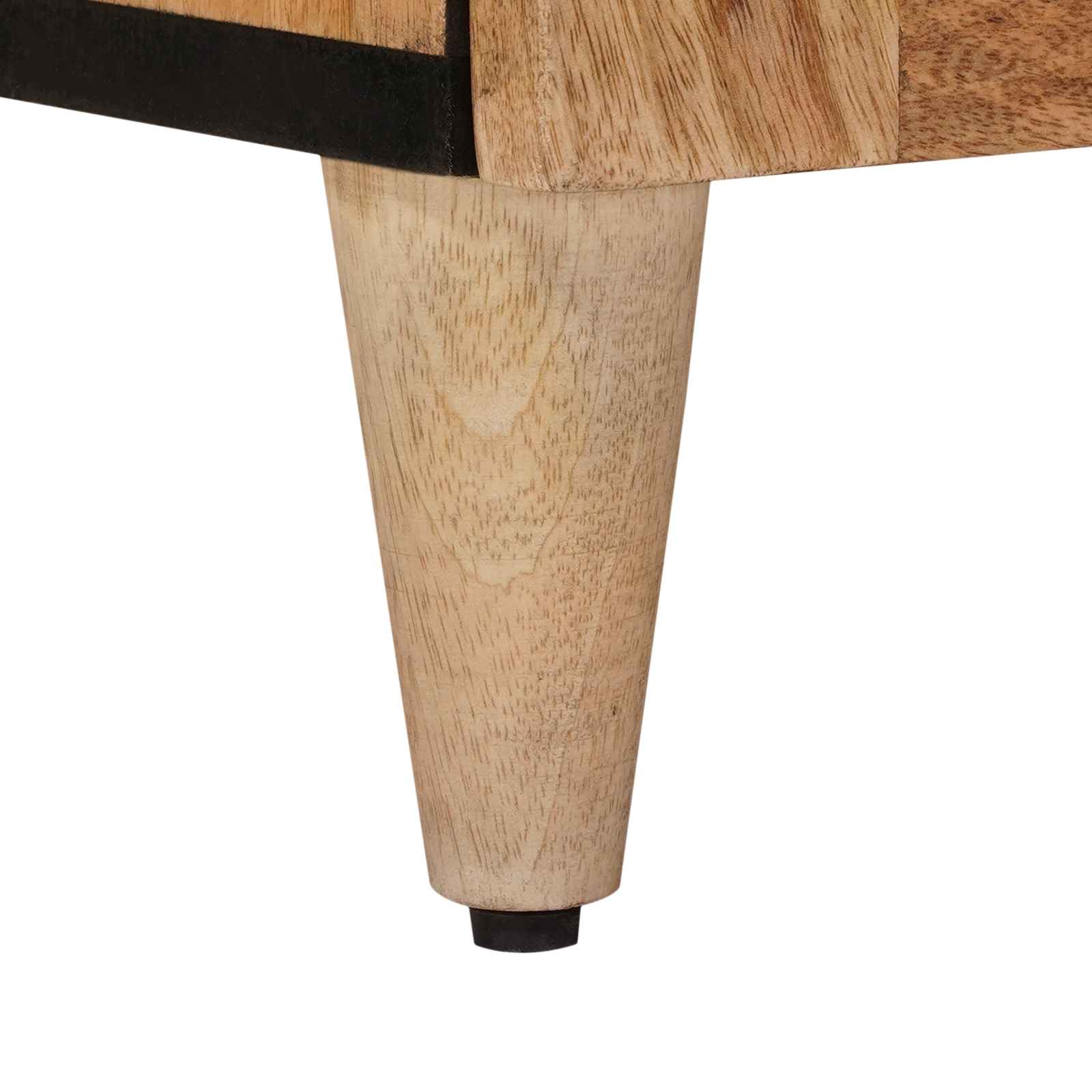 vidaXL Bufet z drzwiami Naturalny 40 x 33 x 75 cm Drewno z mango