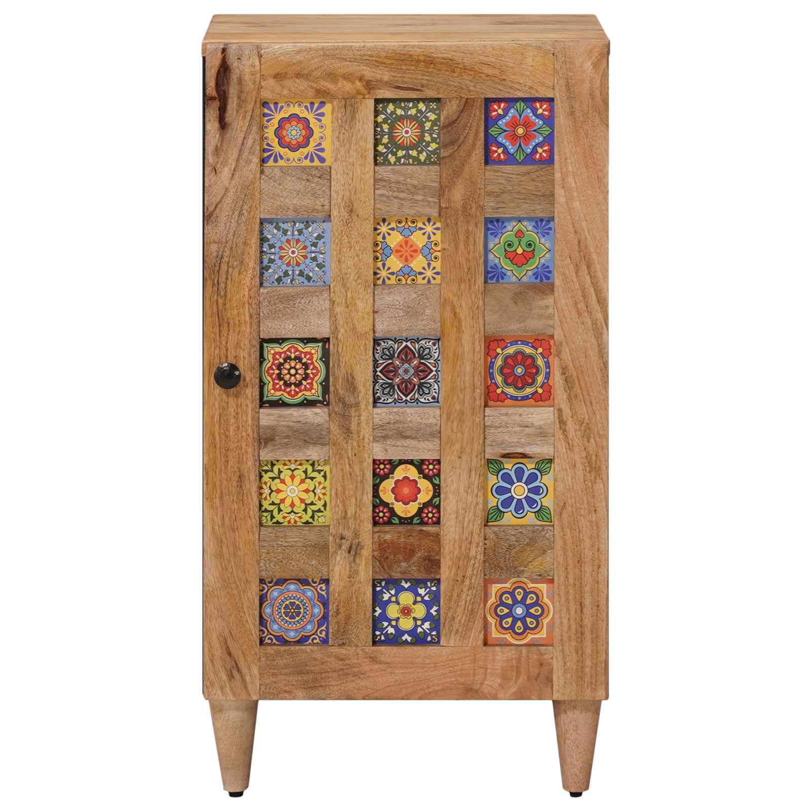 vidaXL Bufet z drzwiami Naturalny 40 x 33 x 75 cm Drewno z mango
