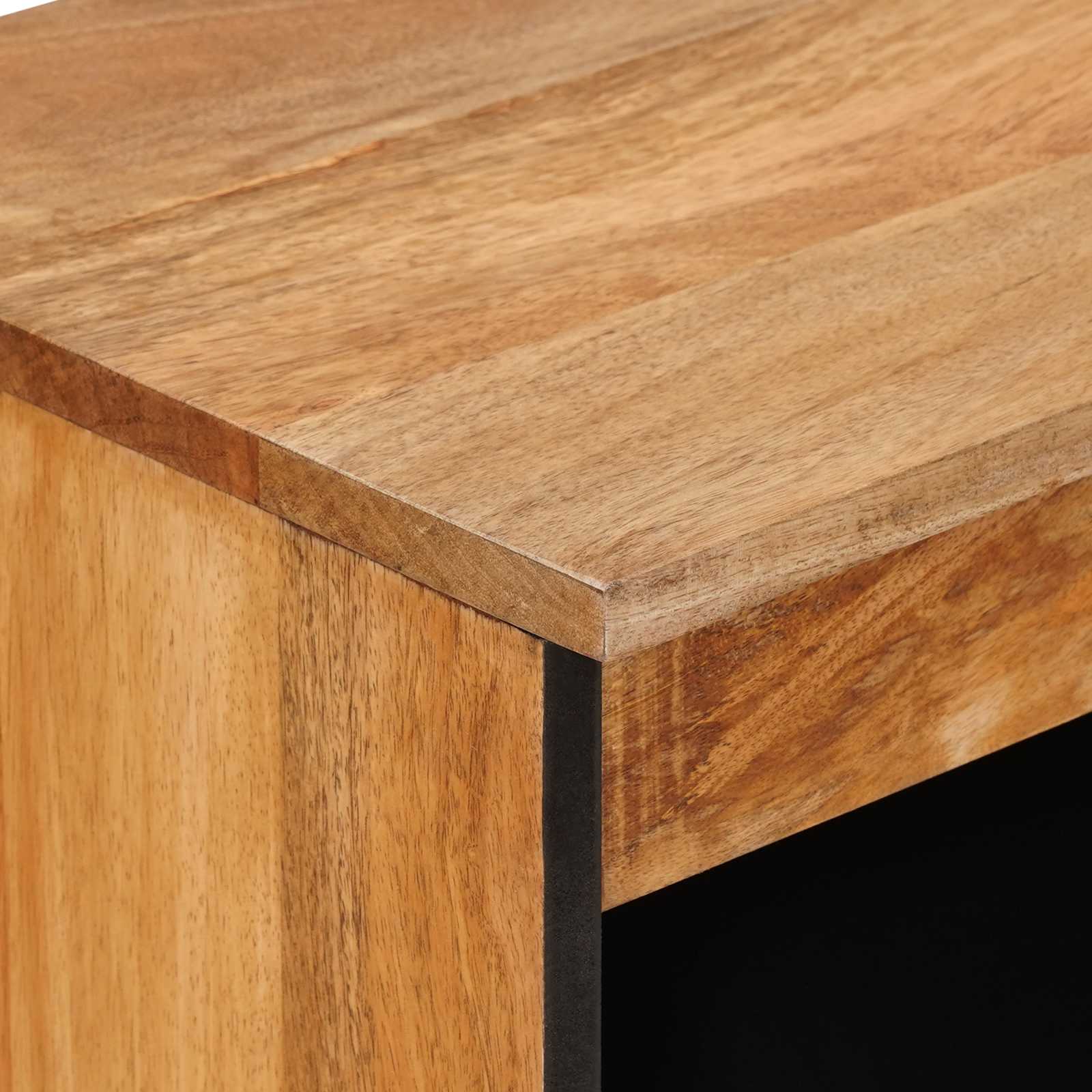 vidaXL Bufet z drzwiami Naturalny 60 x 33,5 x 75 cm Drewno z mango