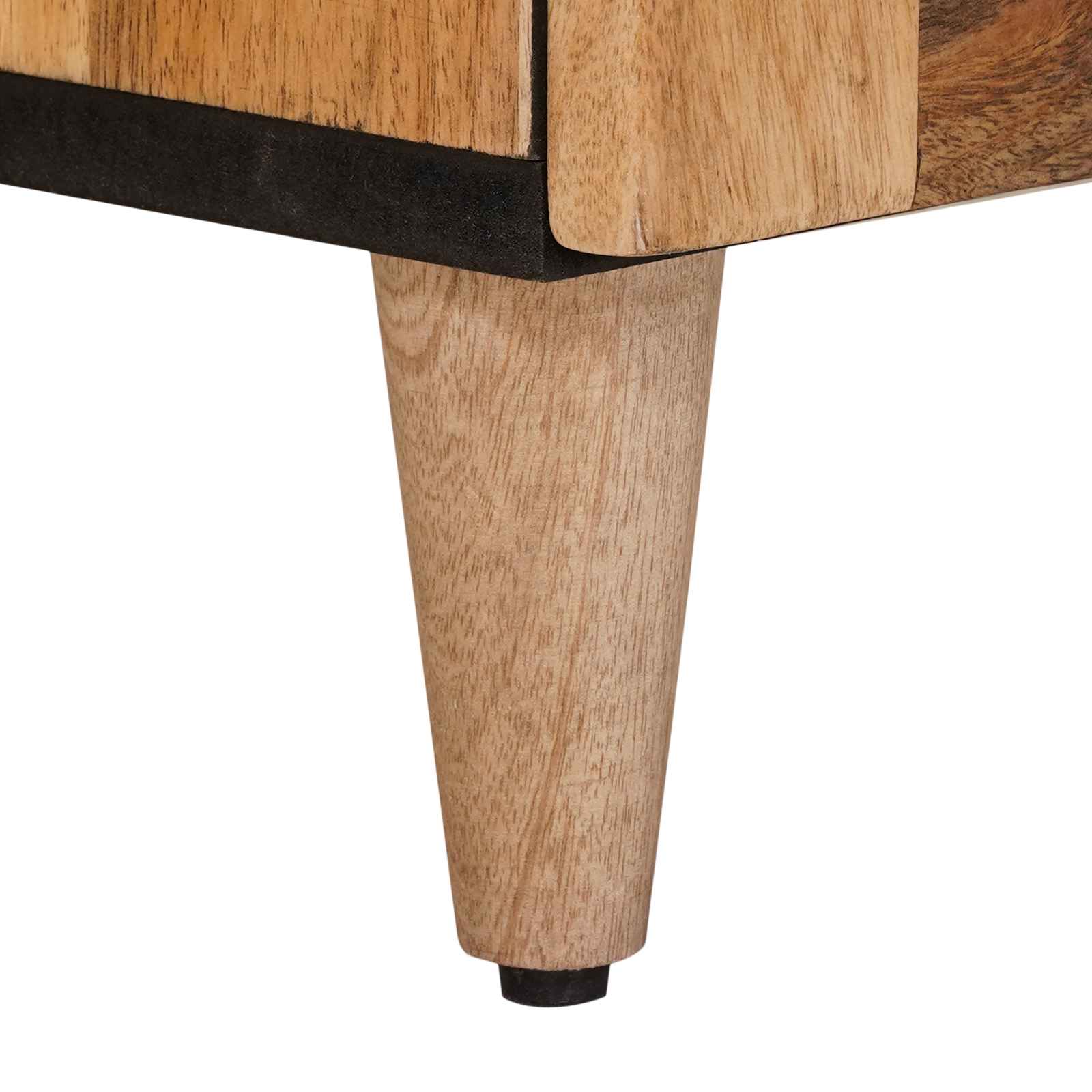 vidaXL Bufet z drzwiami Naturalny 60 x 33,5 x 75 cm Drewno z mango