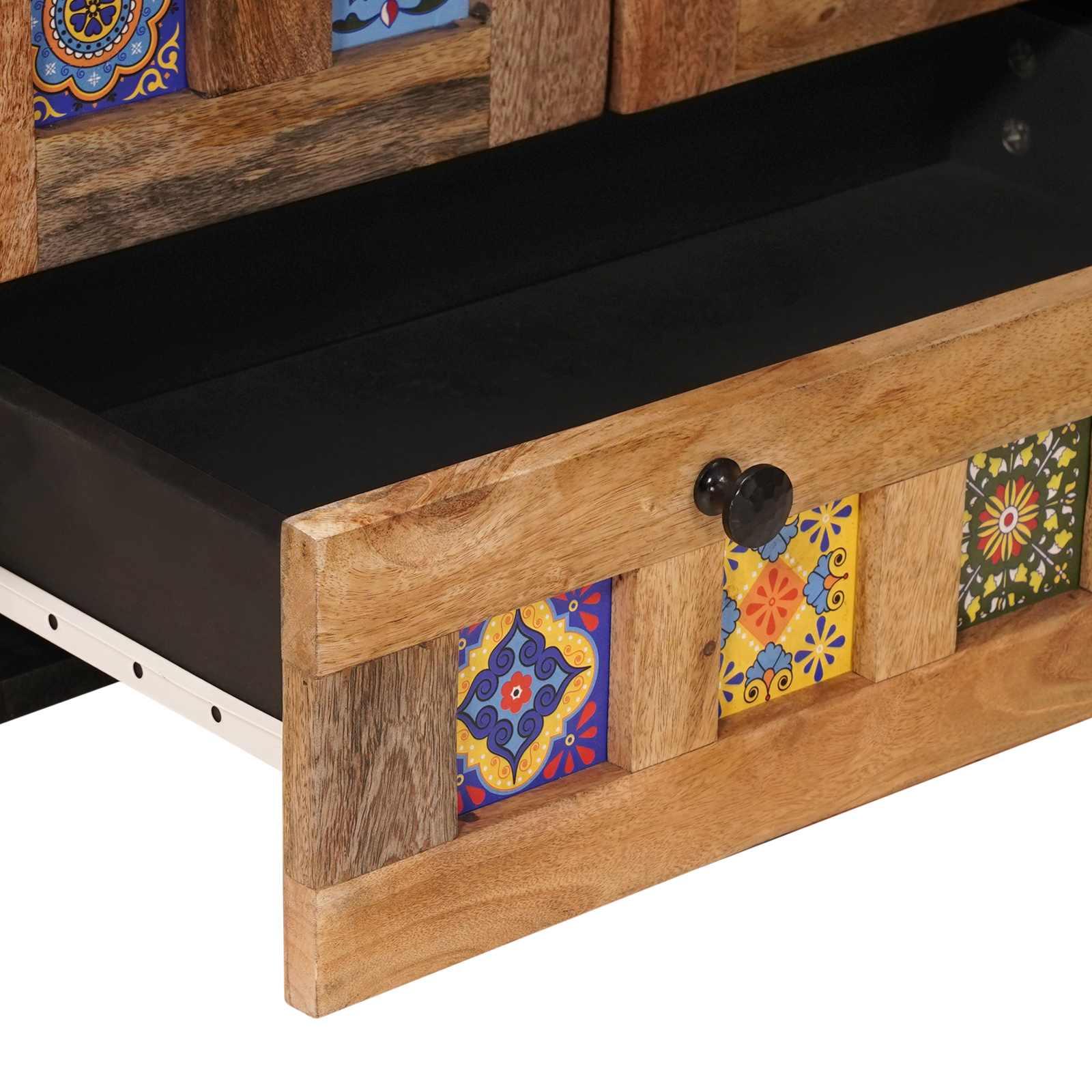 vidaXL Highboard Naturalny 60 x 33,5 x 100 cm Drewno z mango