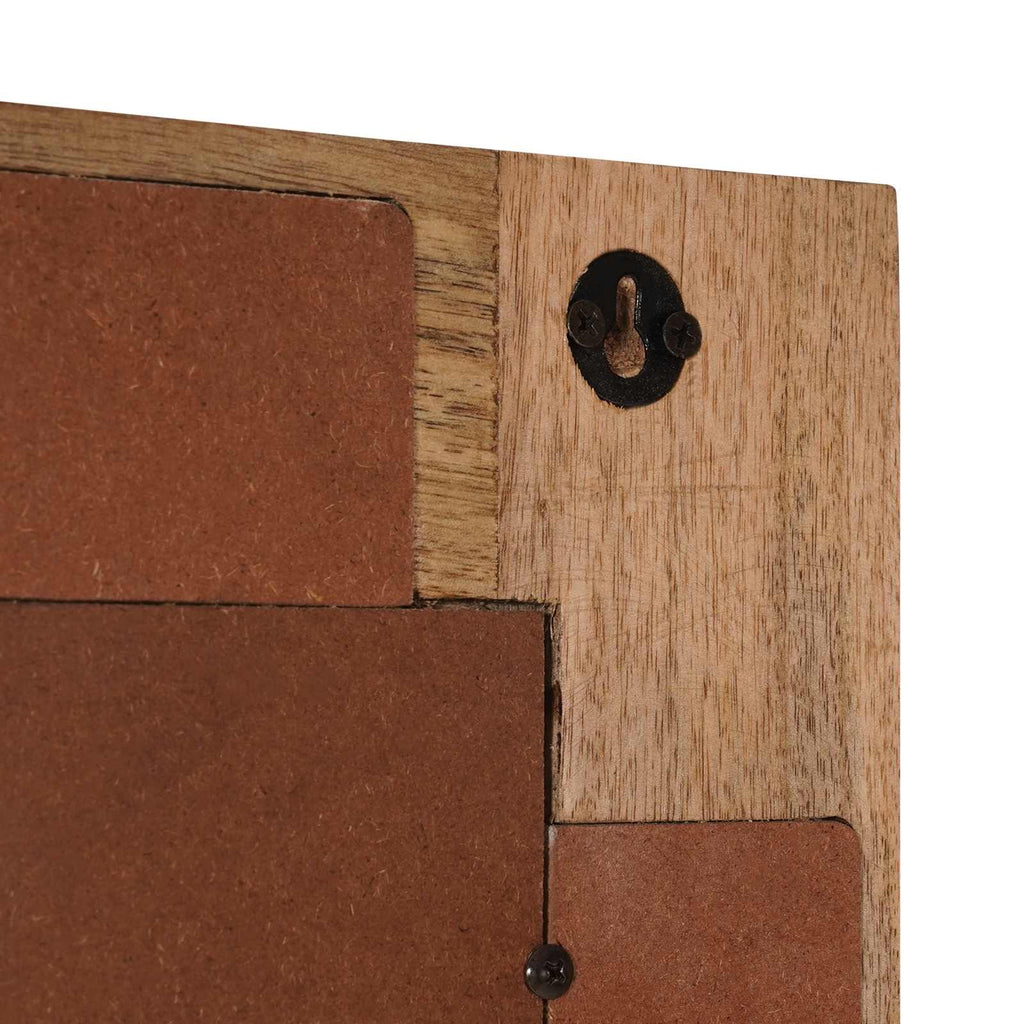 vidaXL Lustro łazienkowe Naturalny 50 x 70 x 3 cm Drewno z mango
