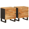 vidaXL Szafka Nocna 2 pcs Brązowy 40 x 33 x 46 cm Drewno z mango