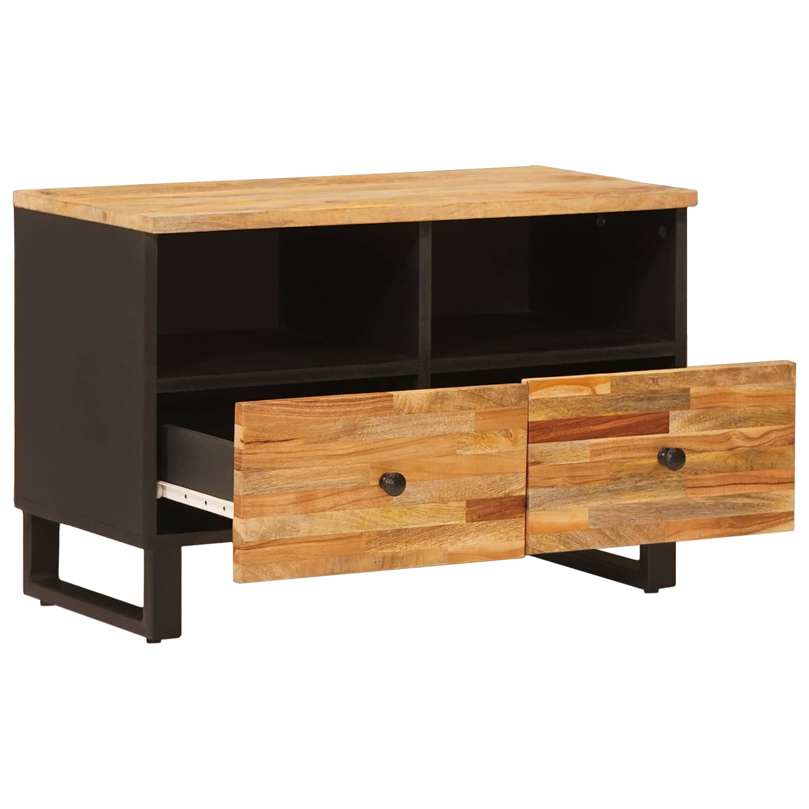 vidaXL Szafka pod telewizor Brązowy 70 x 33 x 46 cm Drewno z mango