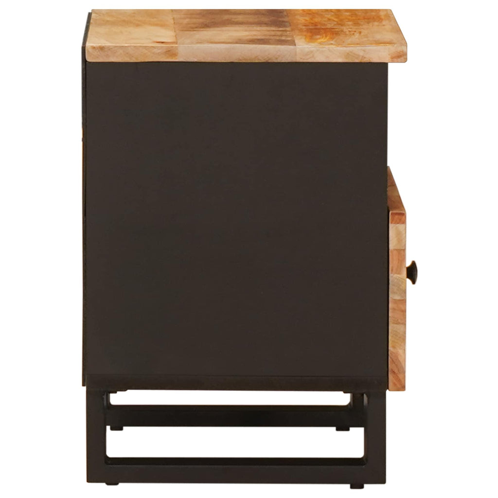 vidaXL Szafka łóżkowa 2 pcs Brązowy 40 x 33 x 46 cm Drewno z mango