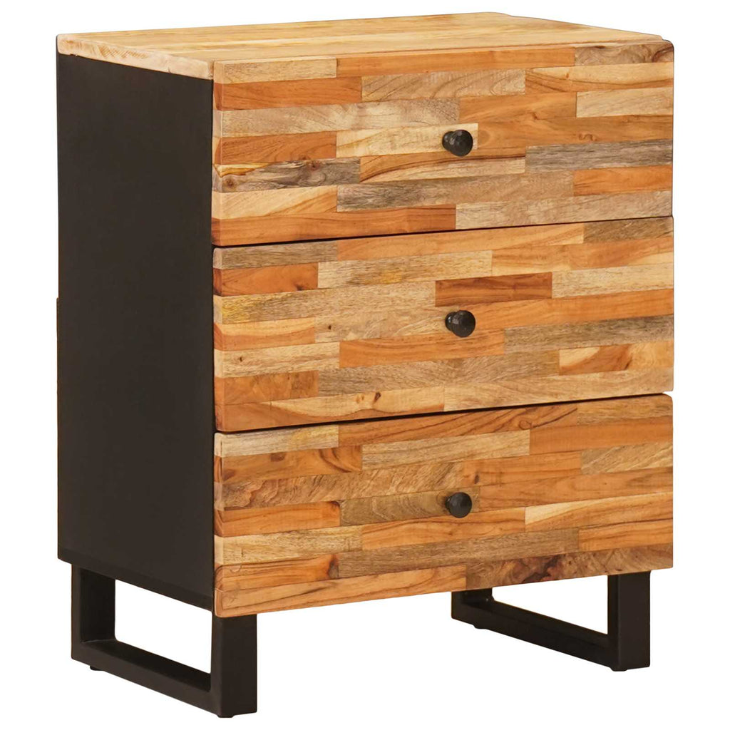 vidaXL Szafka łóżkowa Brązowy 50 x 33 x 62 cm Drewno z mango