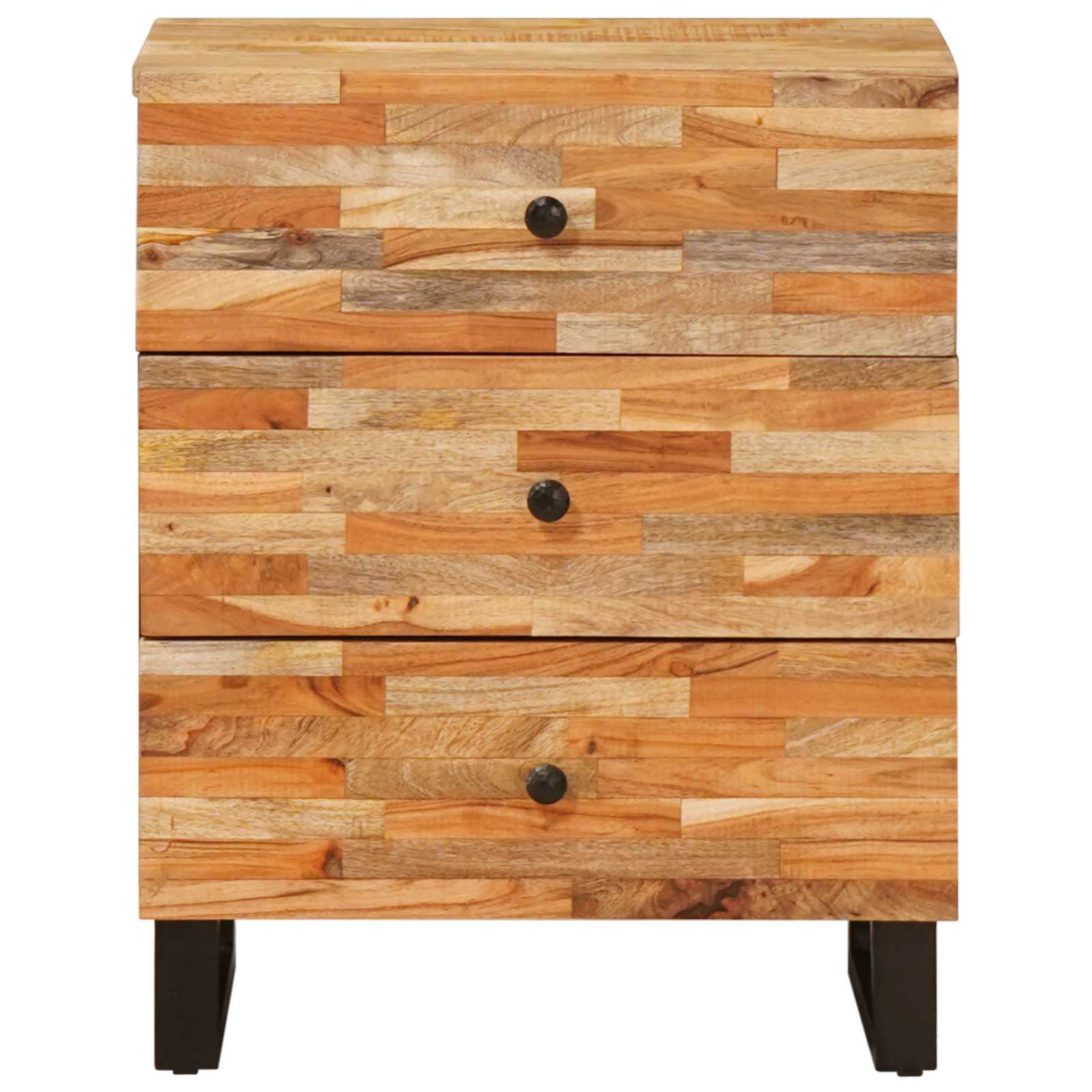 vidaXL Szafka łóżkowa Brązowy 50 x 33 x 62 cm Drewno z mango