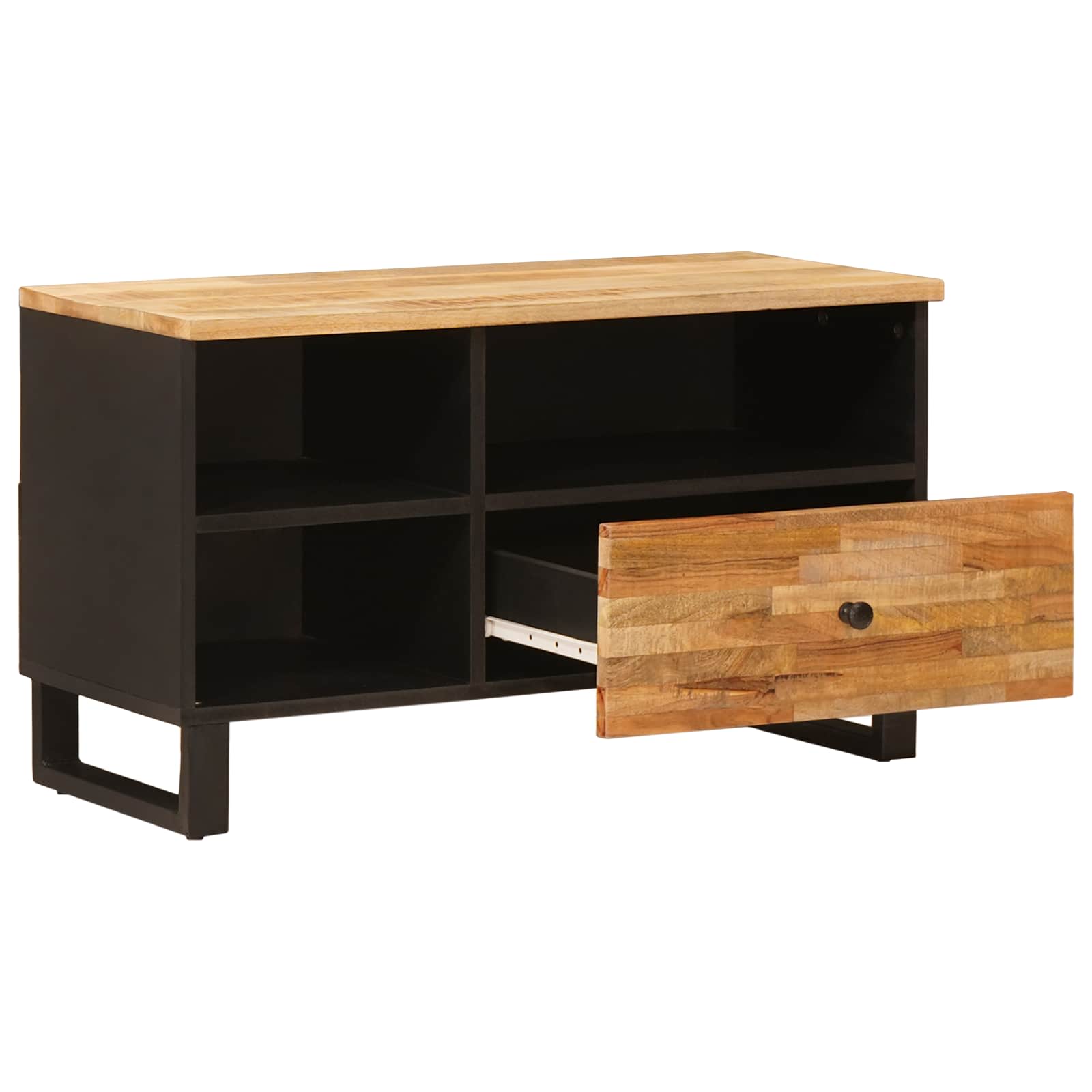 vidaXL Szafka pod telewizor Brązowy 80 x 33 x 46 cm Drewno z mango